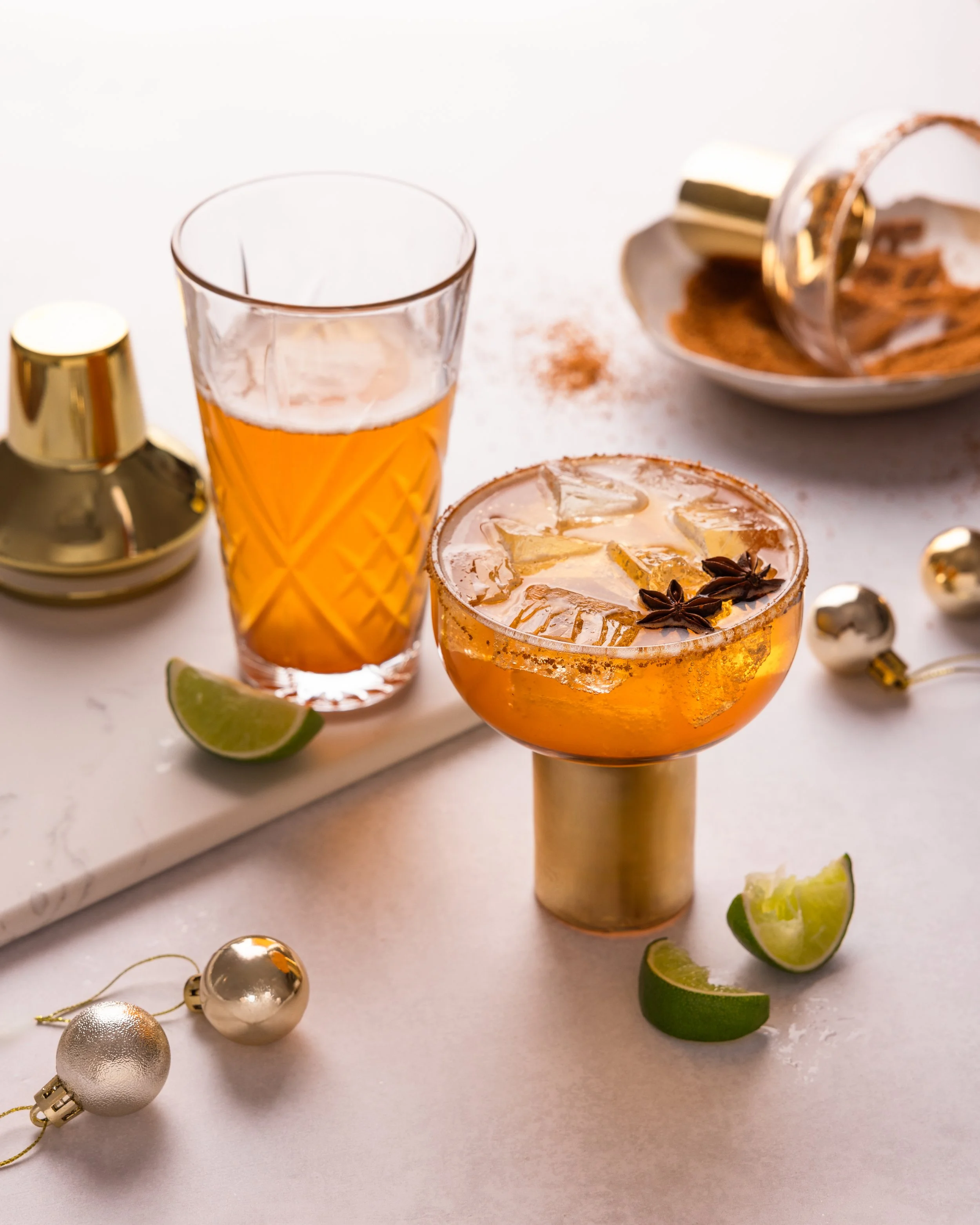 spiced sweet potato margarita.