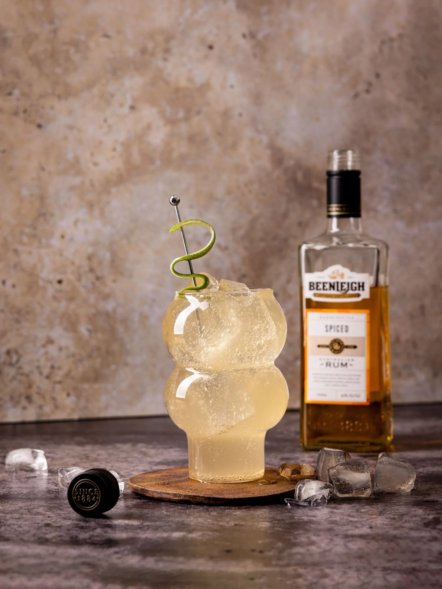 Halloween themed ginger snake charmer cocktail from Meat on James Street