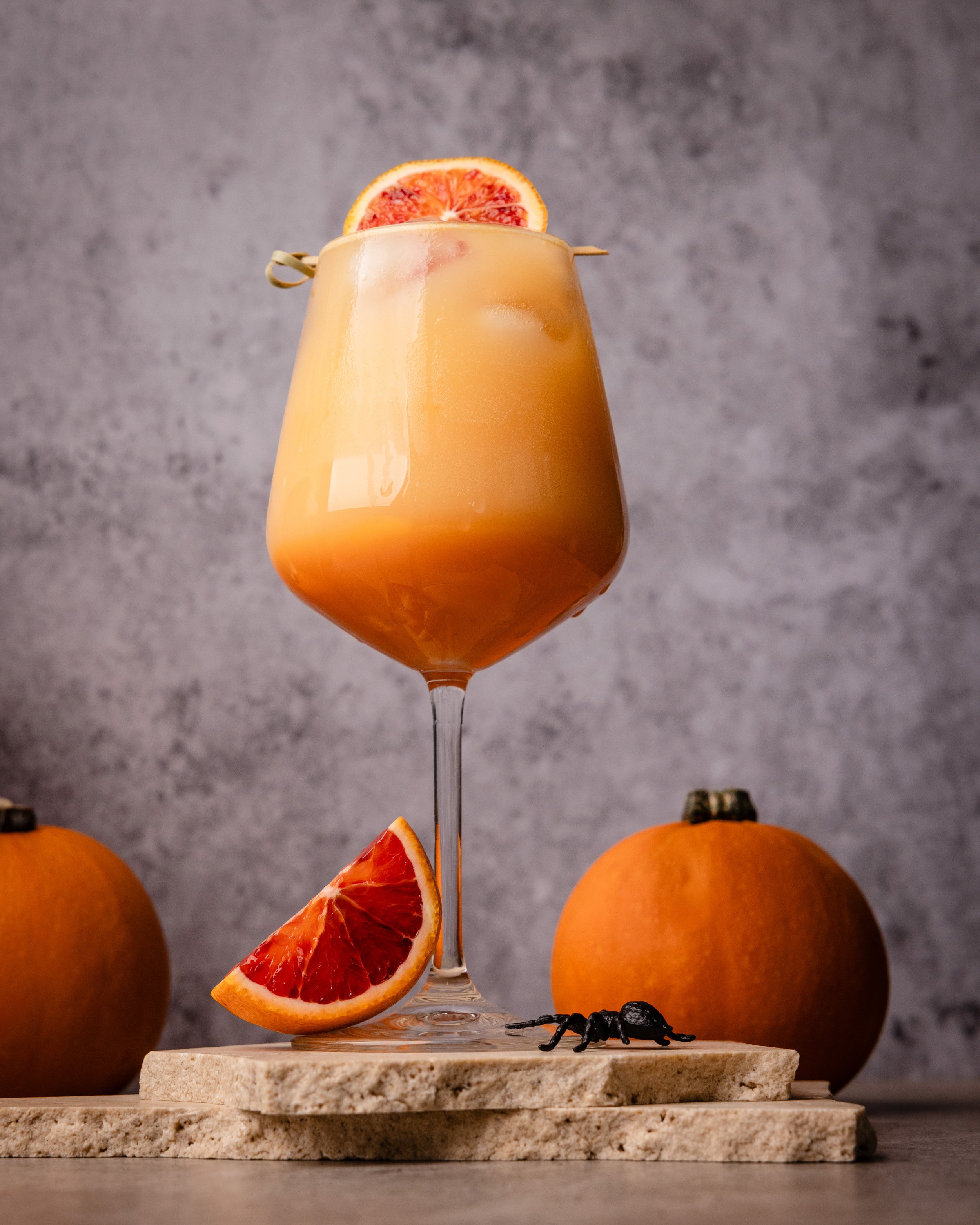 haunted harvest spritz mocktail.