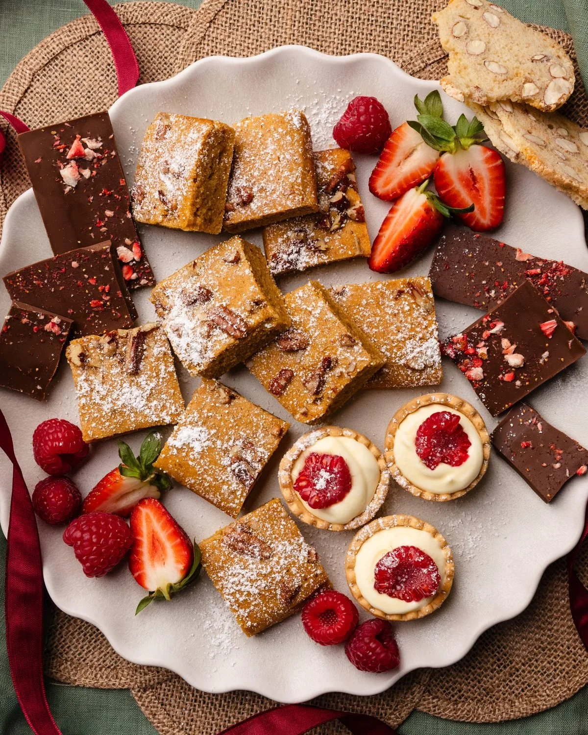 Sweet potato pecan blondie bites