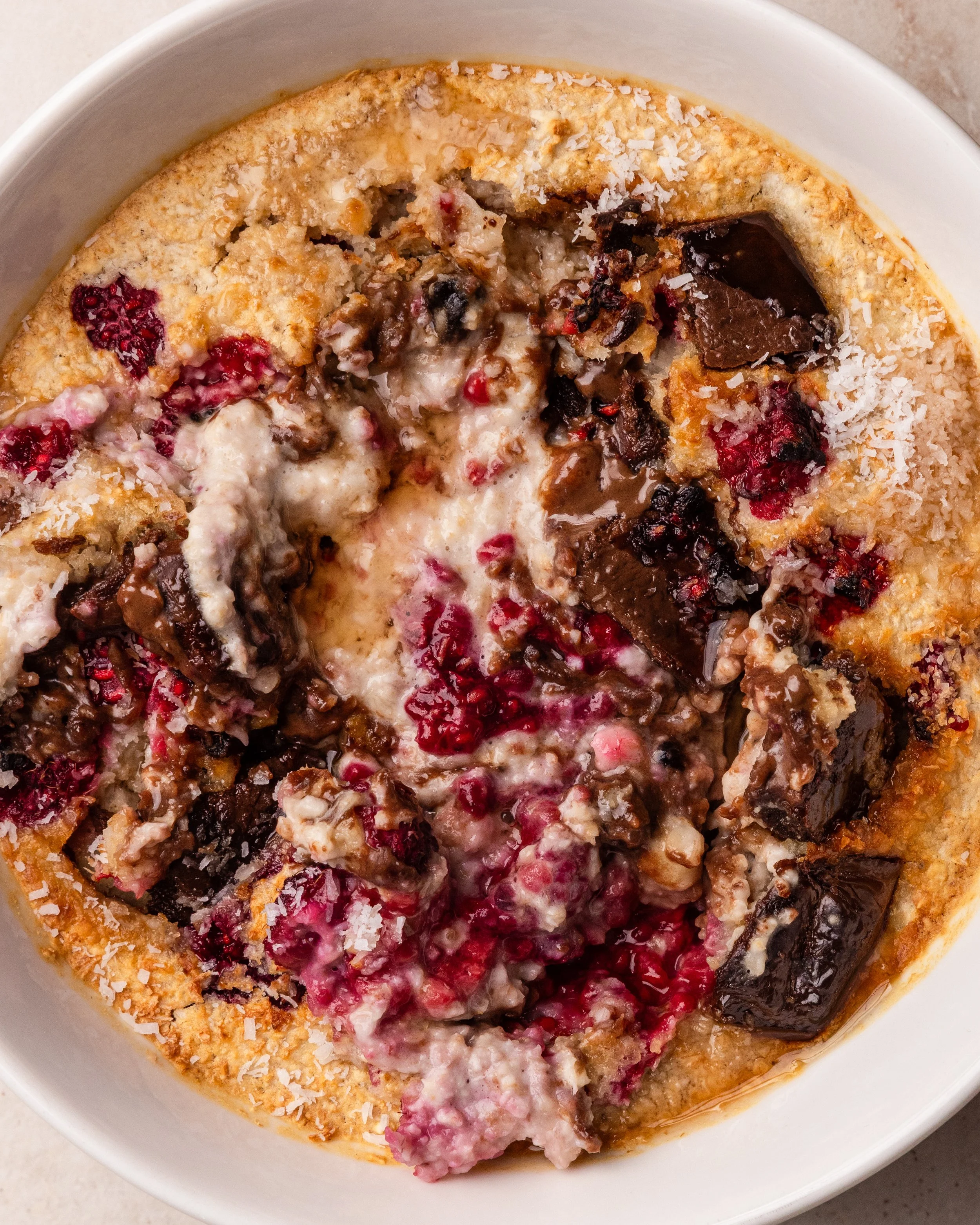 airfryer baked oats.