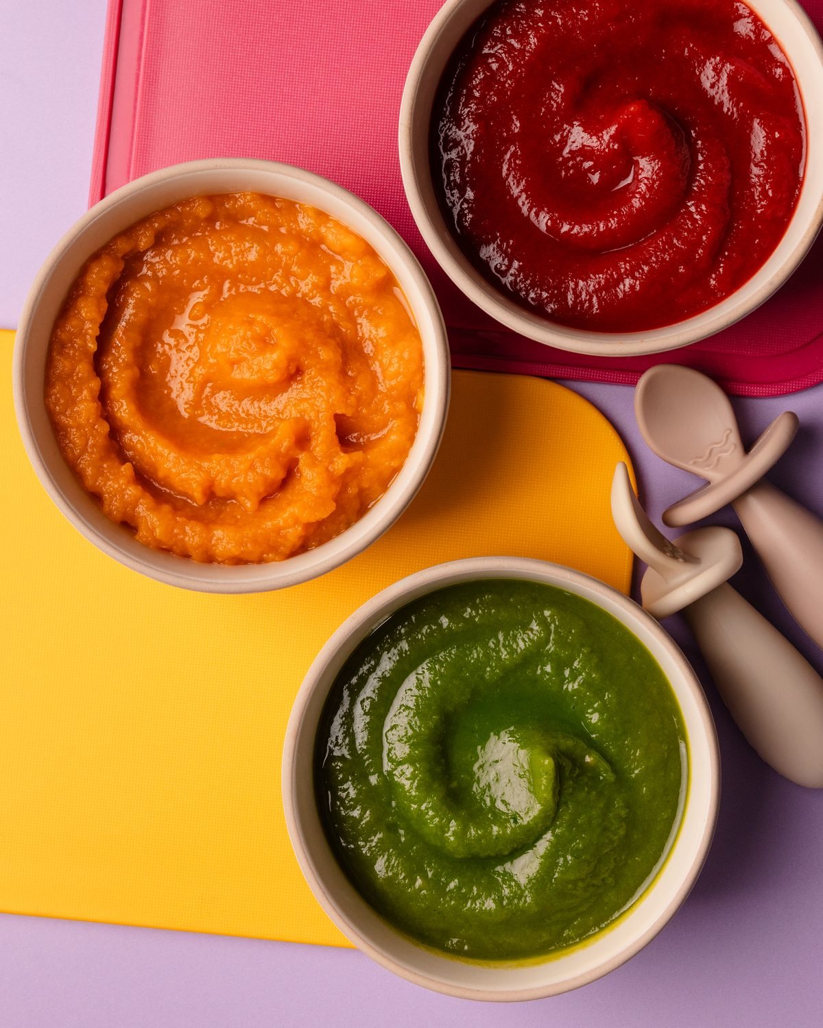 Baby & toddler sweet potato purée, 3 ways
