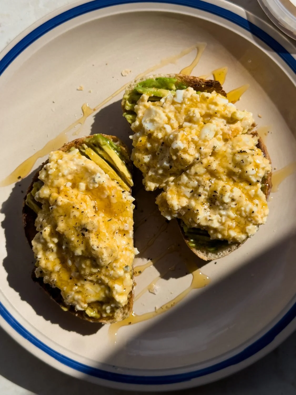 High protein loaded toast