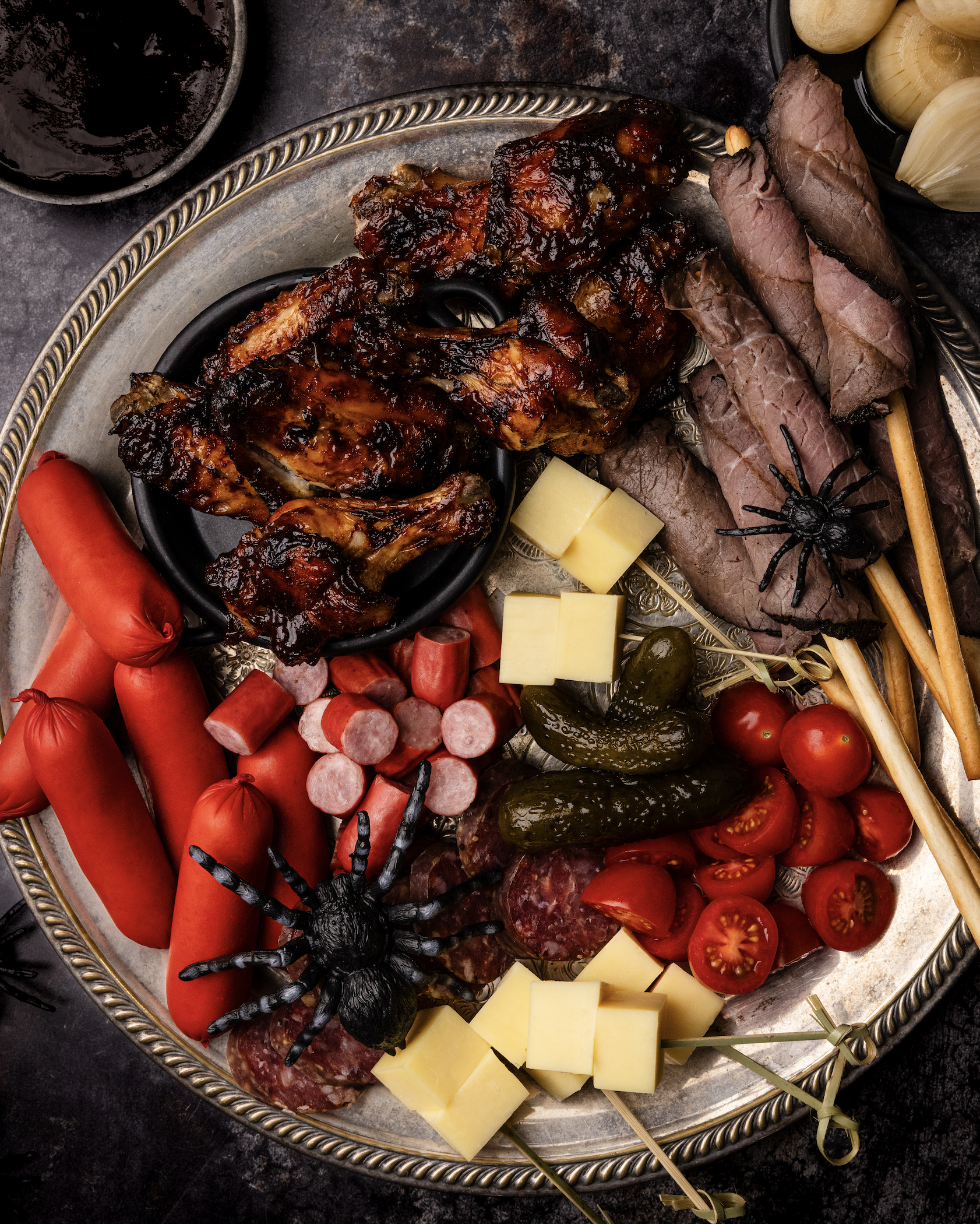 spooky meat platter.