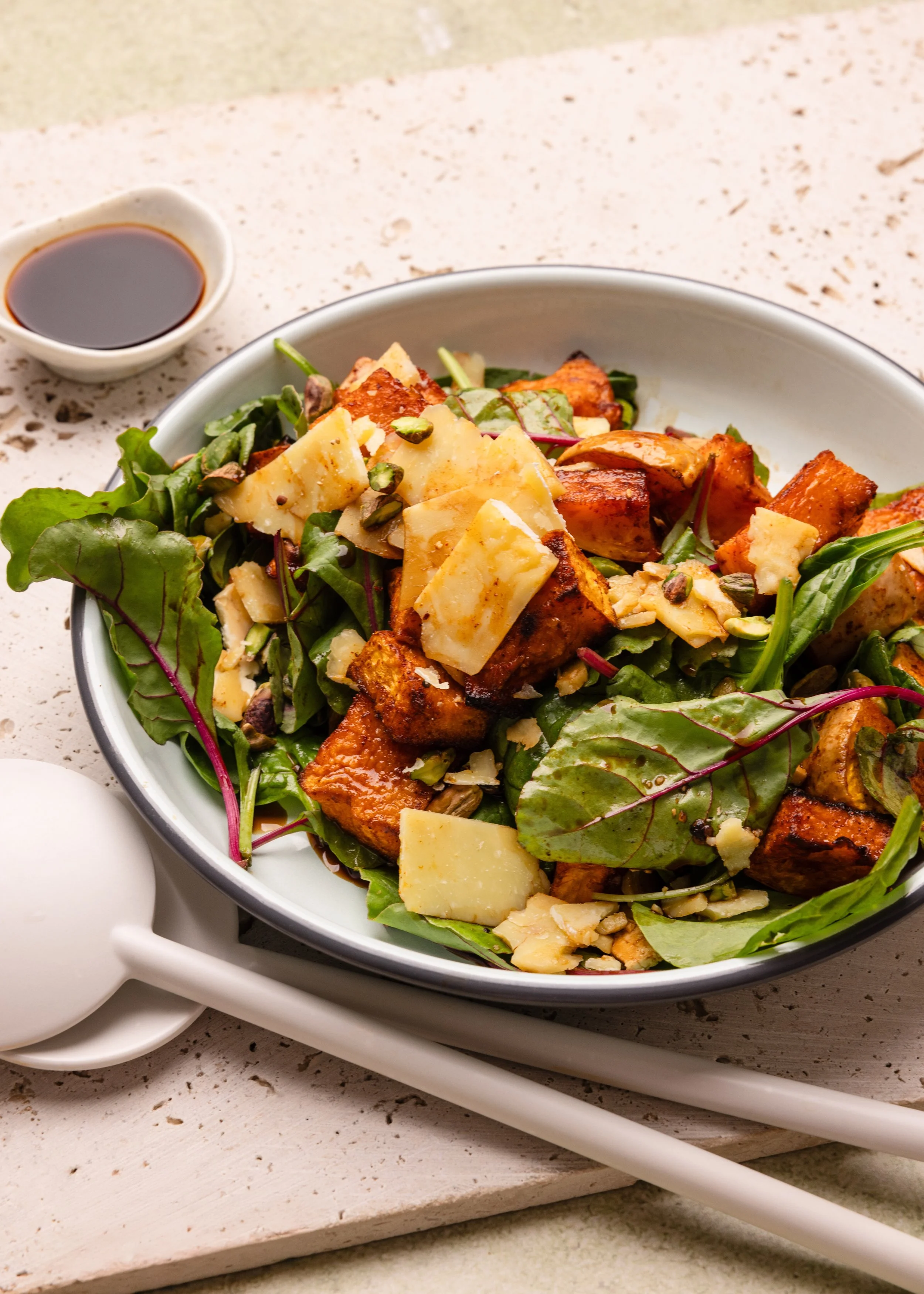 smoked paprika roasted pumpkin salad.