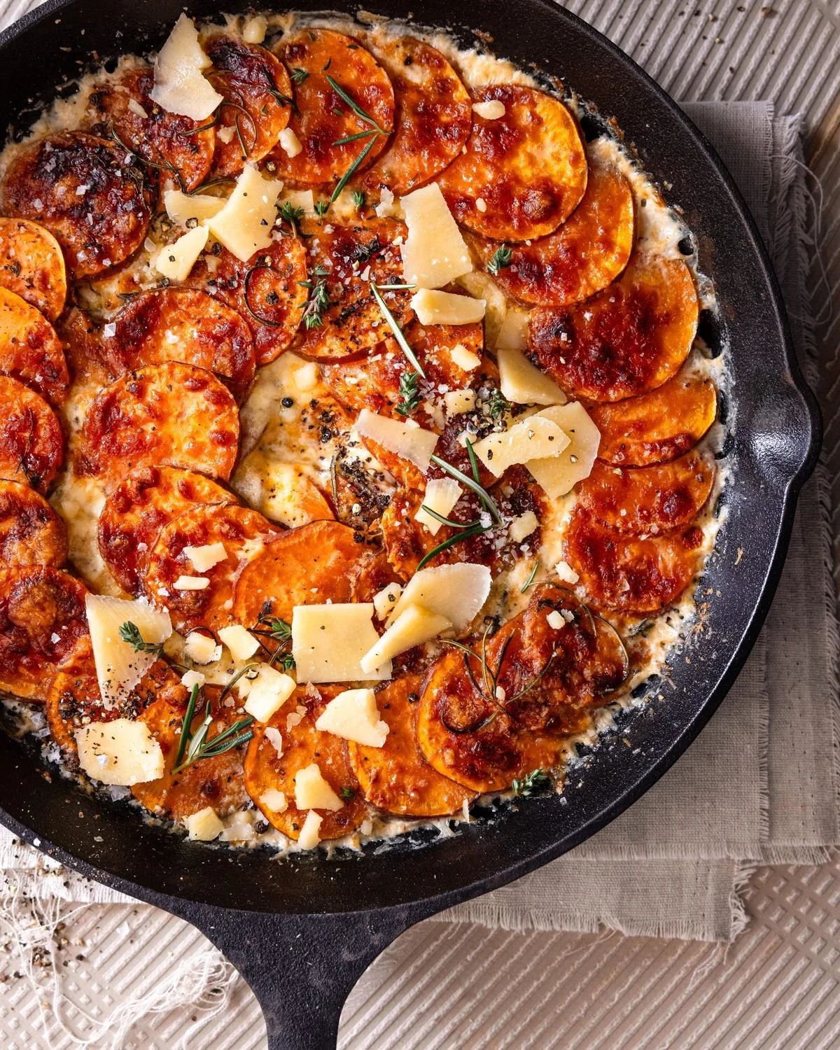 Sweet potato gratin