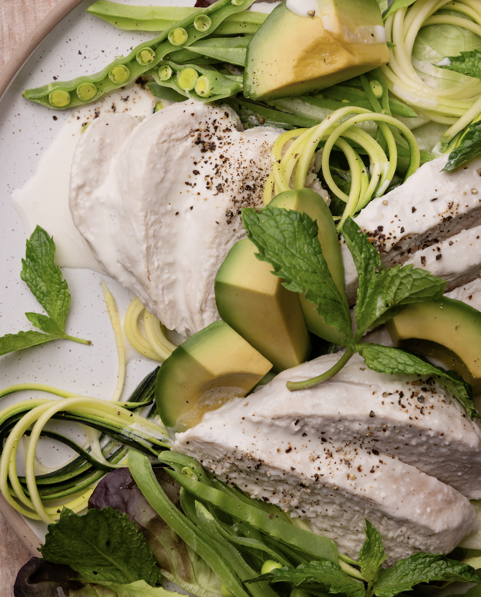 coconut poached chicken.
