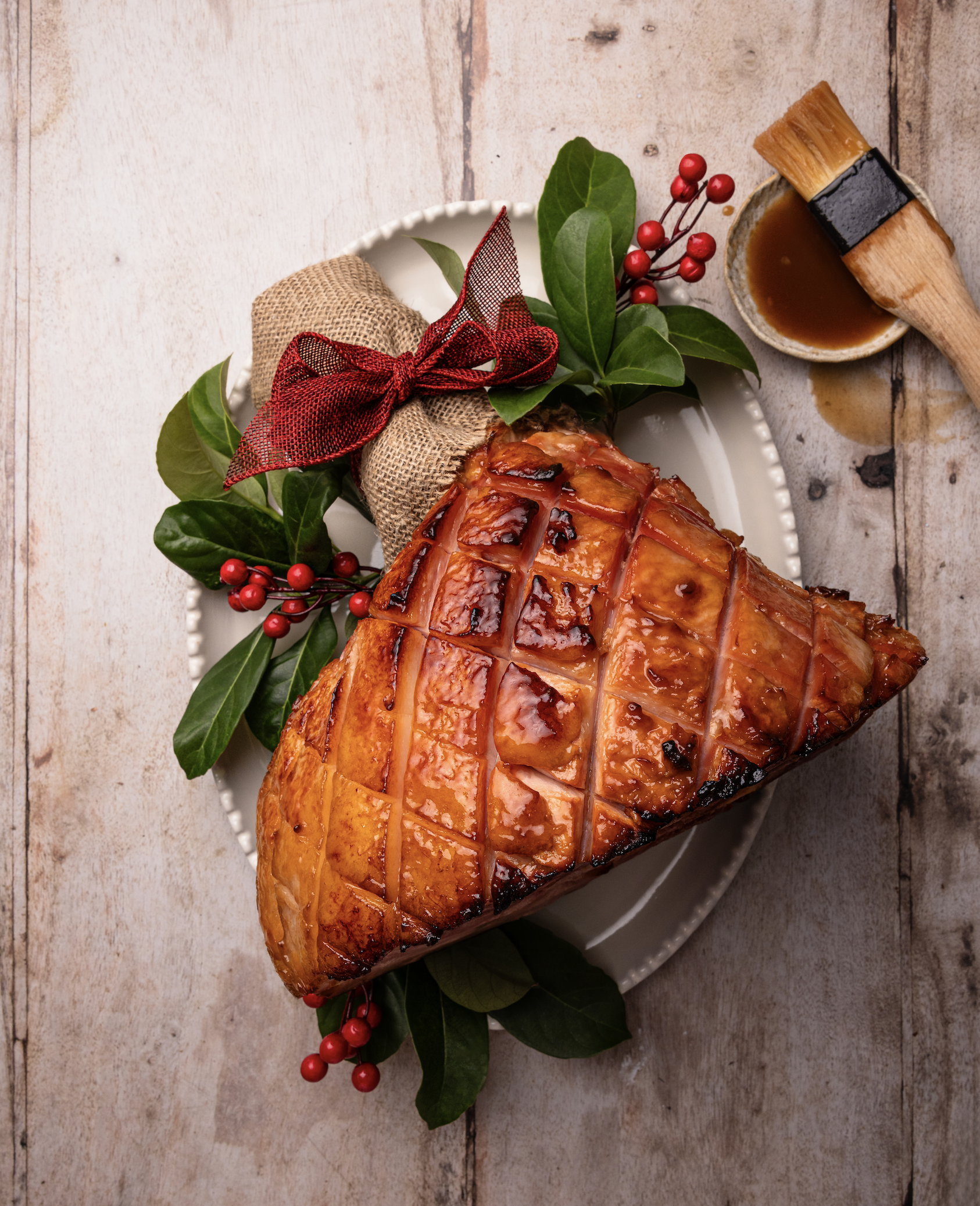 classic christmas ham.