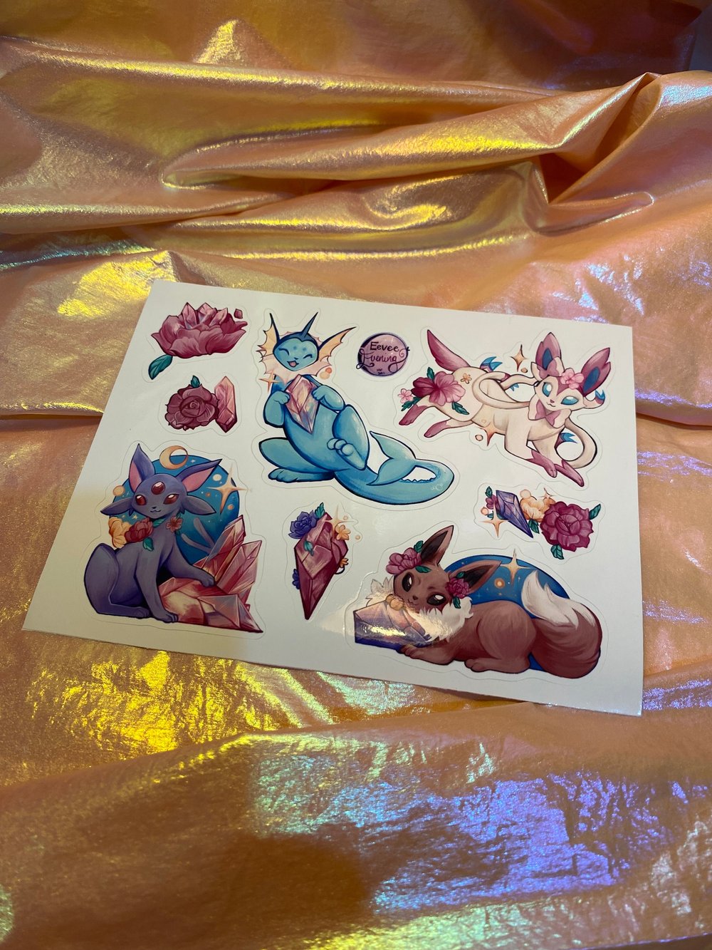 Eevee Evolution Pastel Stickers Eevee Evolutions 