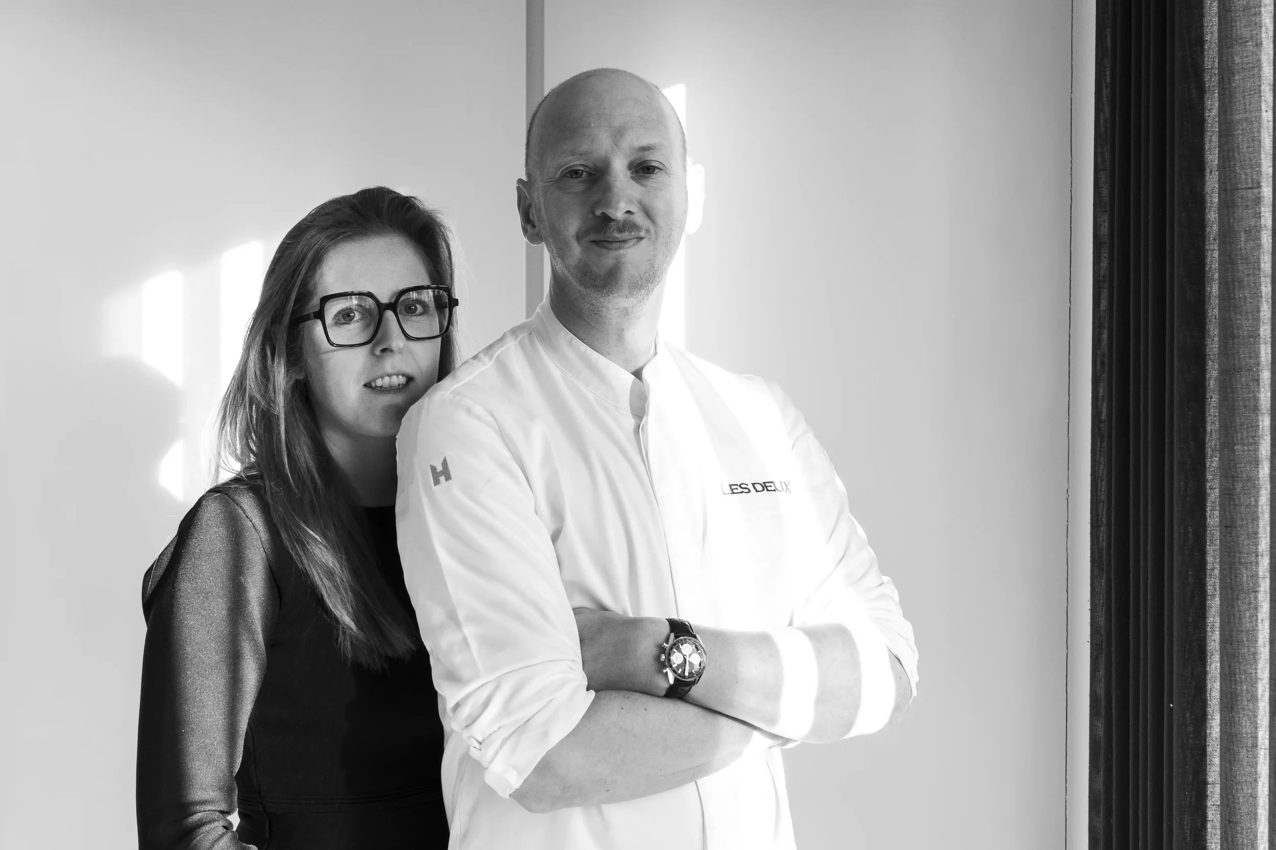 Chef Jan Van Rompaey en gastvrouw Anke Luyten vormen samen het gezicht van Restaurant Les Deux in Herenthout.