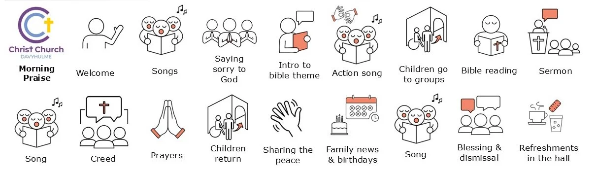 Timetable for a morning praise service