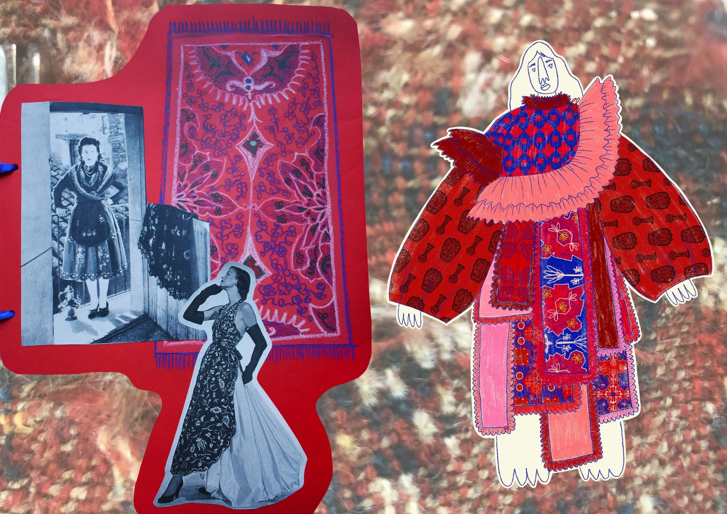 Esme Carter fashion print design Central St Martins