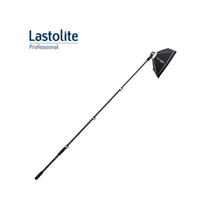 Lastolite extending handle holding a flash and softbox