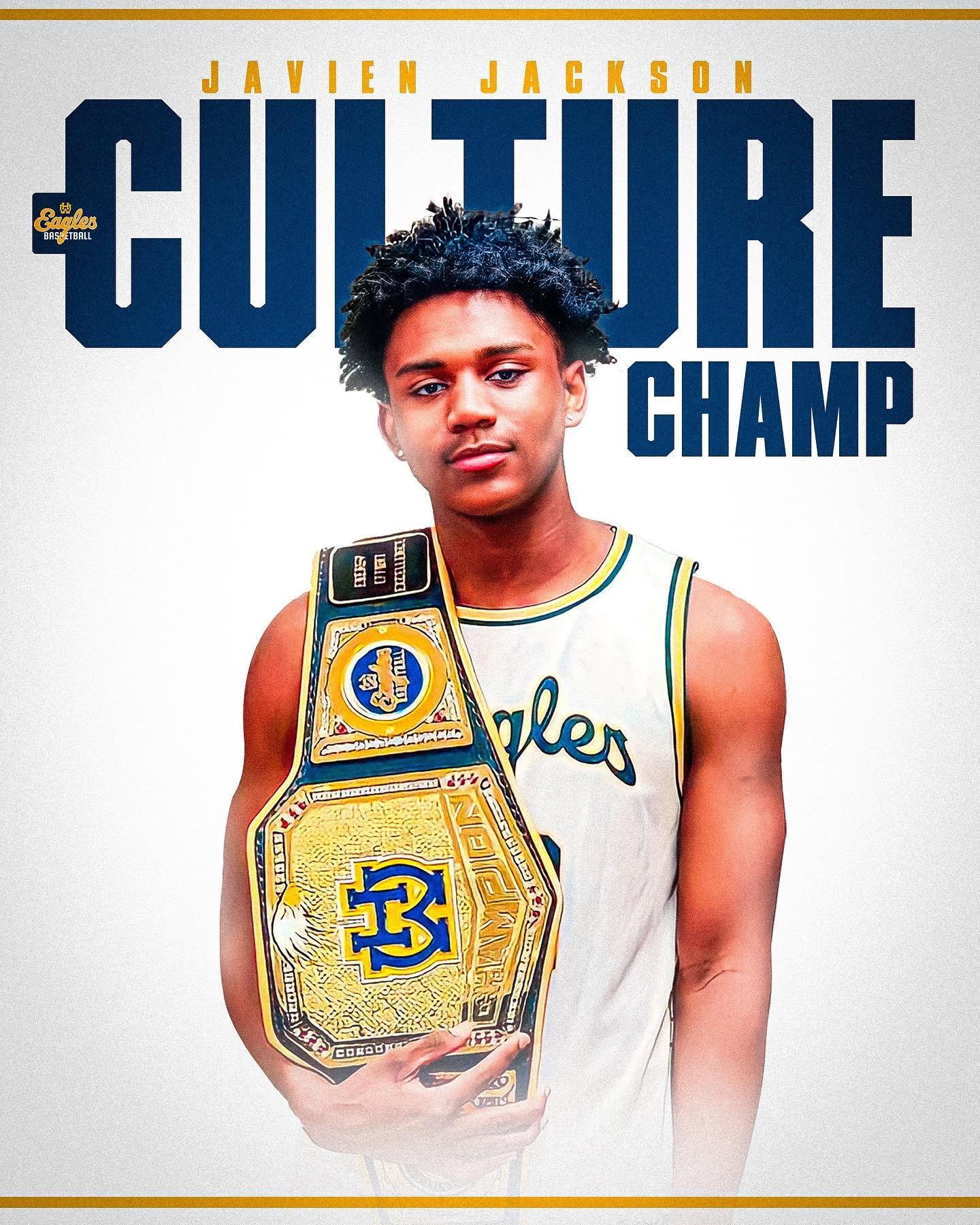 Our &lsquo;23/&lsquo;24 Season Culture Champ is no other than our guy Javien Jackson. One of the best rebounders the school has seen. Led us in rebounds being only 6&rsquo;2 but also led us in Field Goal %. He represented who we are and who we needed