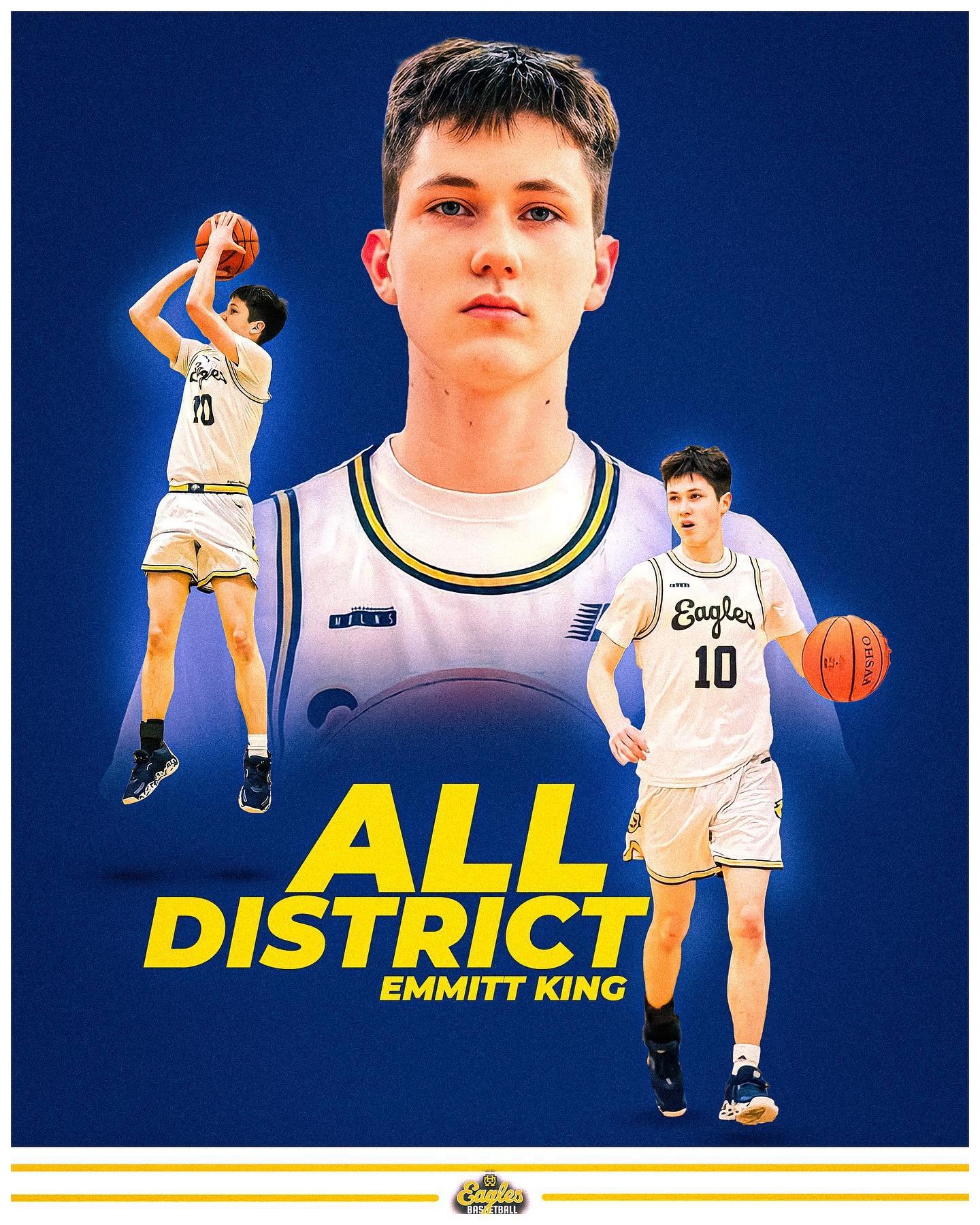 Congrats to two of our seniors for making All District. Well deserved. #WingsUp🦅