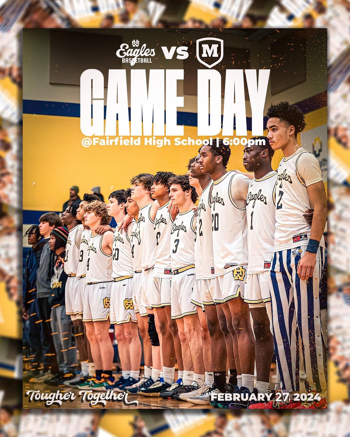Finally, it&rsquo;s GAMEDAYYYYYYY!! Tonight the Eagles will take on the Moeller Crusaders at 6pm in the Second Round of the State Tournament. See you there! #TougherTogether🦅
📍Fairfield HS 
⏰ 6:00 PM