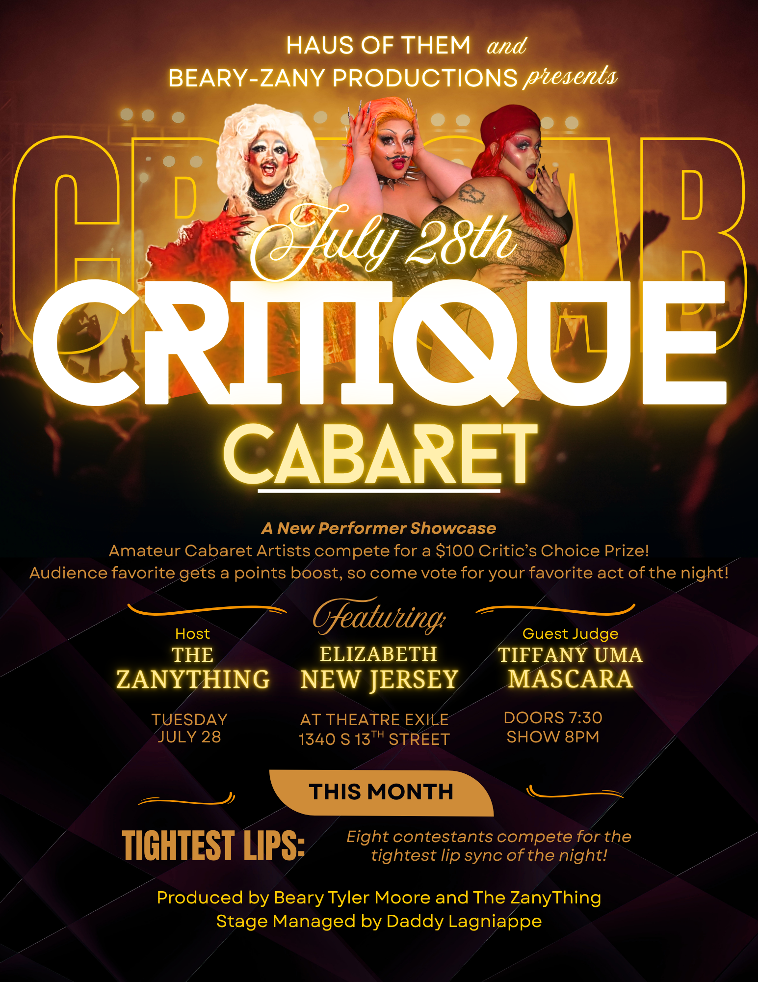 Beary-Zany Productions Presents: Critique Cabaret