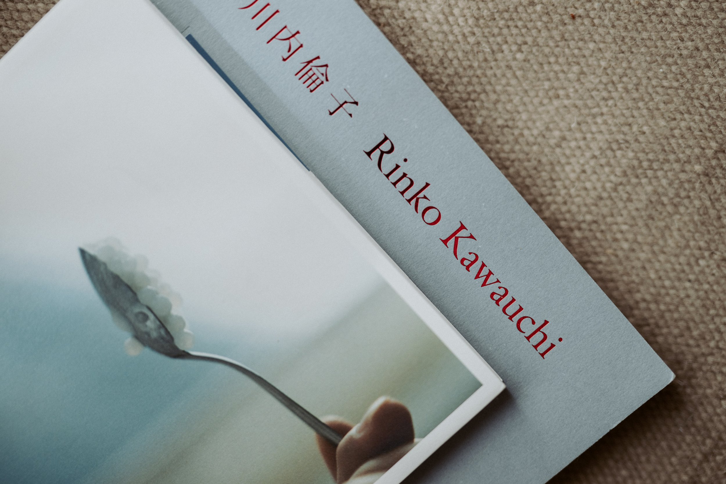 Carina shows me one of her favorite photo books, from Japanese photographer Rinko Kawauchi.
