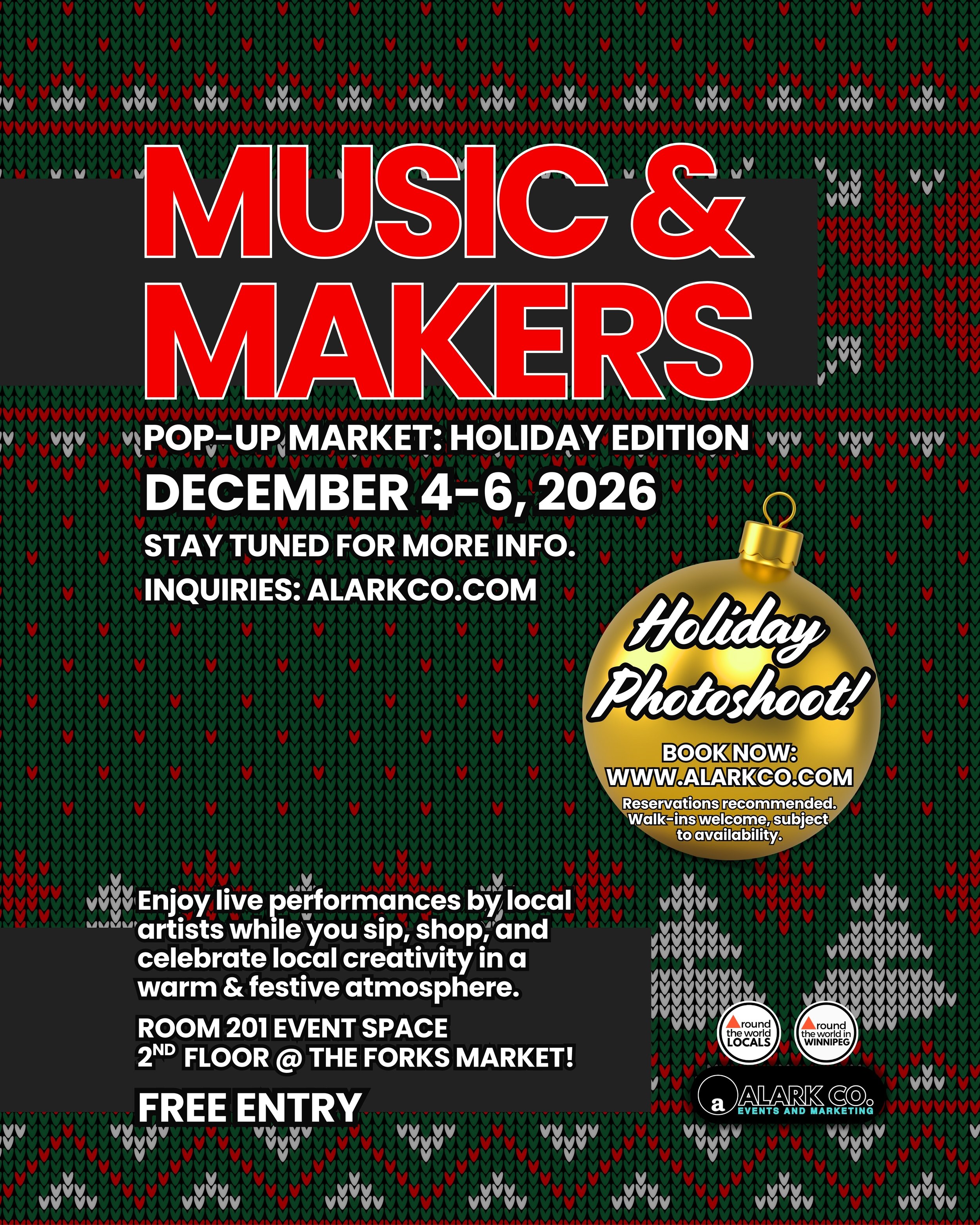 MUSIC & MAKERS: HOLIDAY EDITION DEC 4-6, 2026