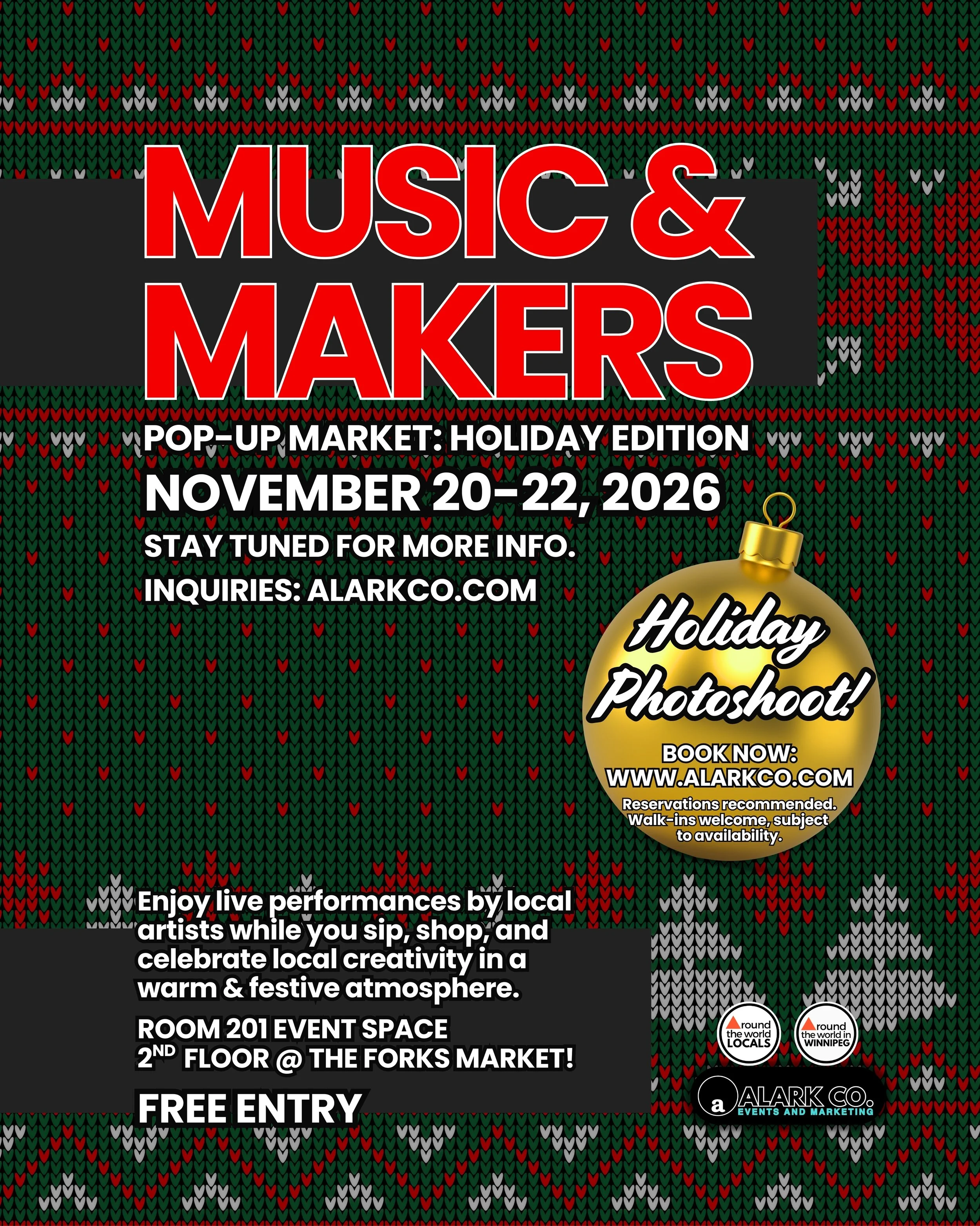 MUSIC AND MAKERS: HOLIDAY EDITION NOV 20-22, 2026