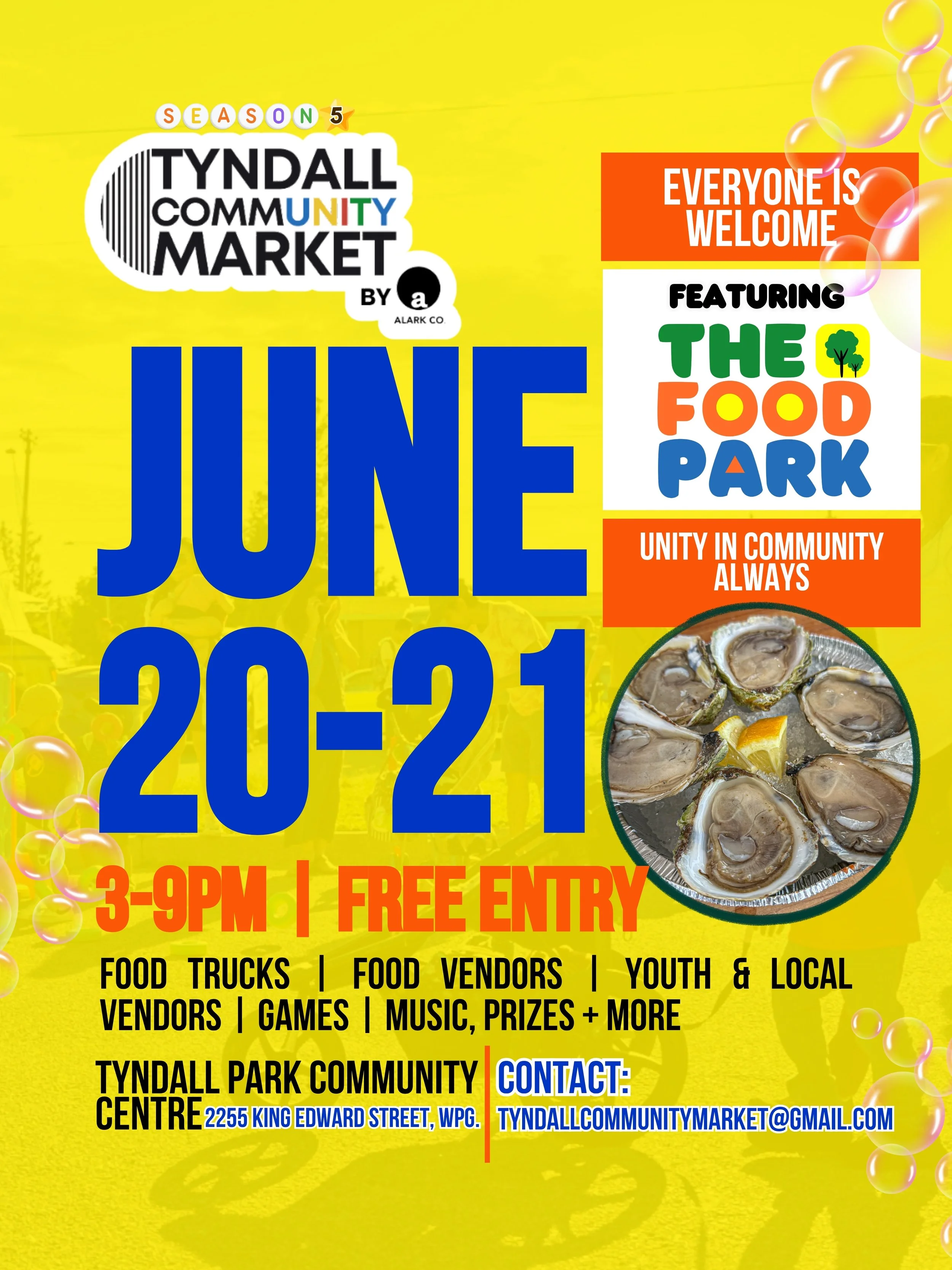 Tyndall Community Market JUNE 20-21! FREE ENTRY!