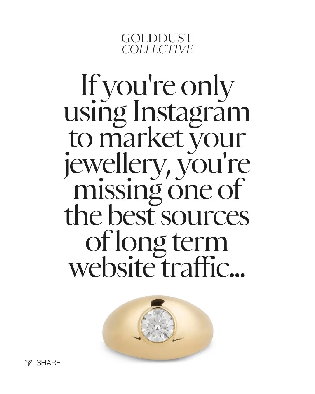 Some of my jewellery pins are now hitting the hundreds of thousands of views and the number keeps on growing!! 

If you&rsquo;re only using Instagram to market your jewellery, you could be missing one of the best sources of long term website traffic.