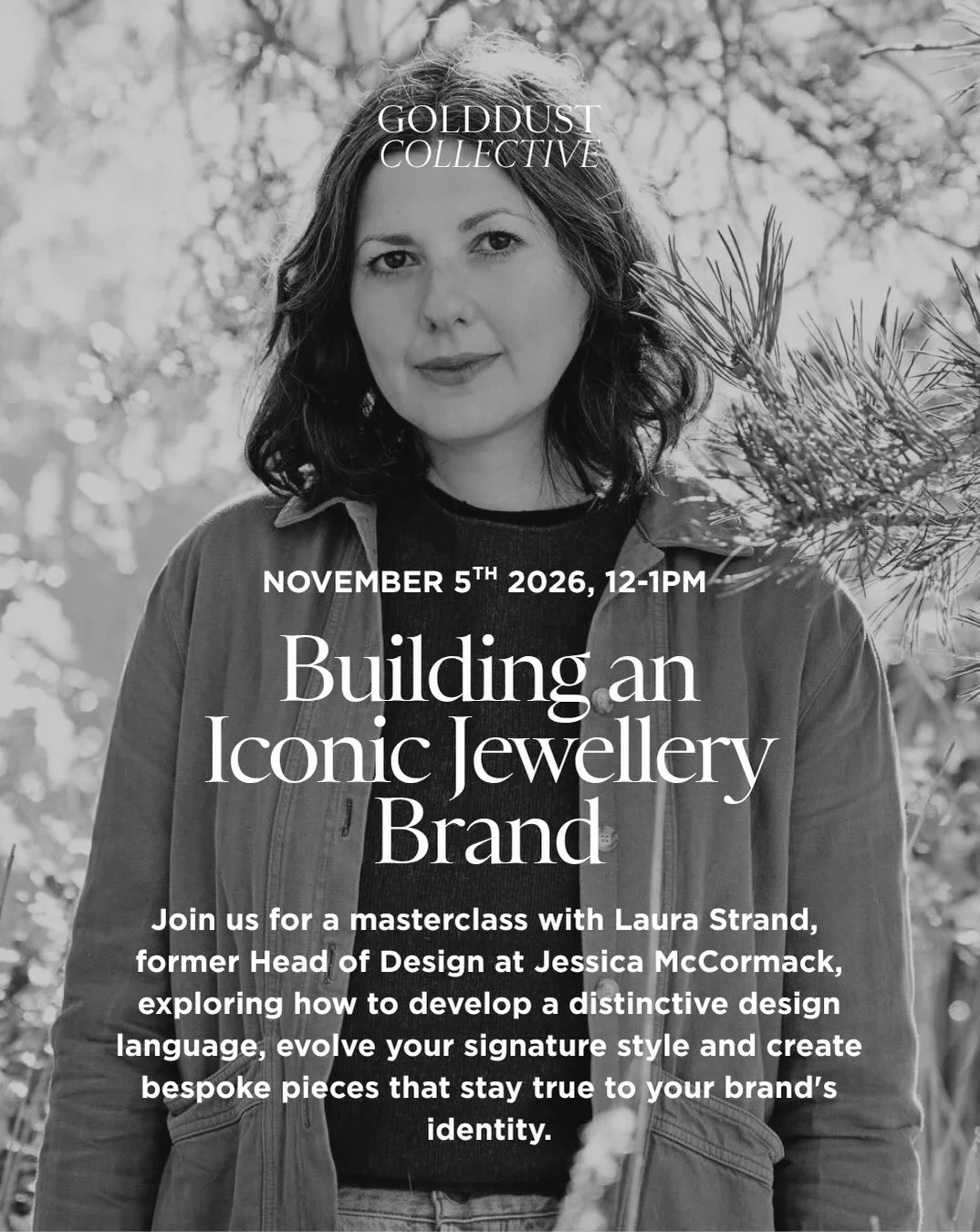 📣 I&rsquo;m so excited to reveal our Guest Speaker for the November GoldDust Masterclass💥 

Laura Strand, former Head of Design at Jessica McCormack will be joining GoldDust members on November 5th to share her experience of building iconic fine je