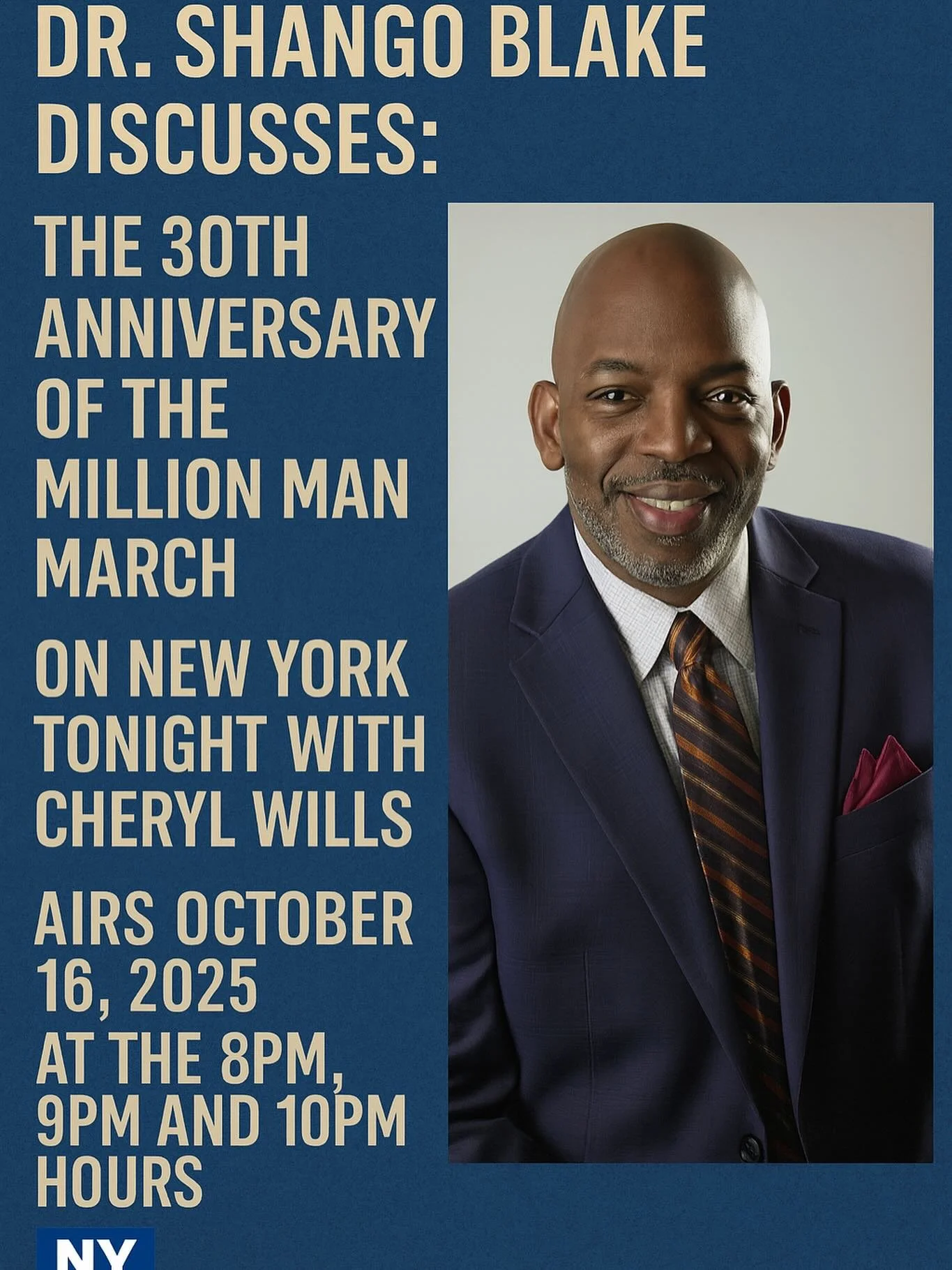 Dr. Shango Blake Speaks on the 30th Anniversary of the Historic Million Man March. Tune in!