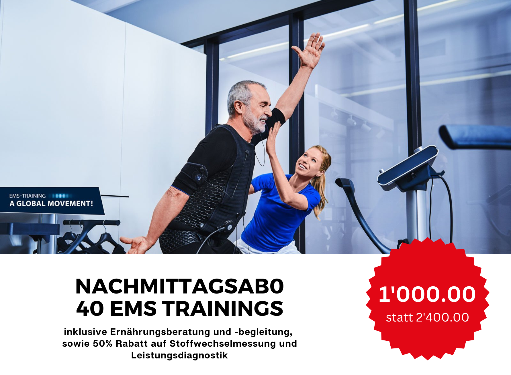 Preis EMS Nachmittagsabo