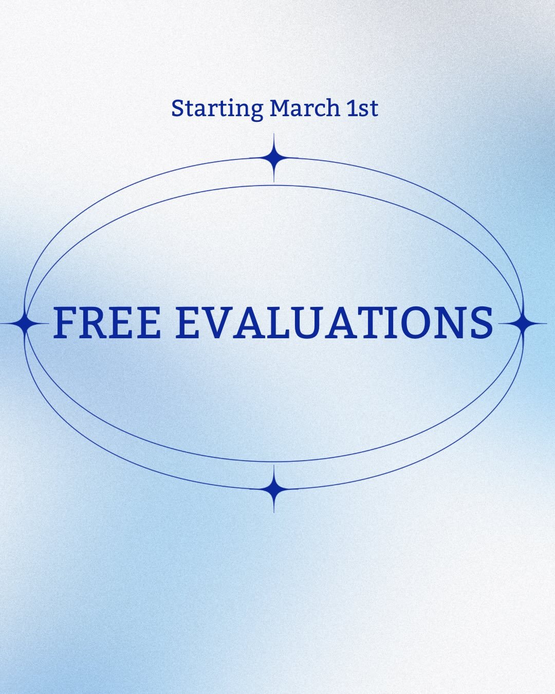 Starting March 1st we will be offering FREE EVALUATIONS! 🤩

You can sign up through our website (link in bio) or just simply give us a call at 509-240-3390