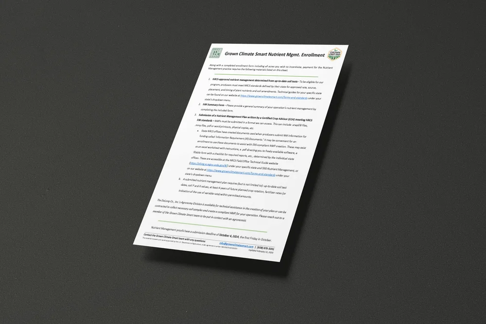 Nutrient Management Plan Proof of Practice Guide