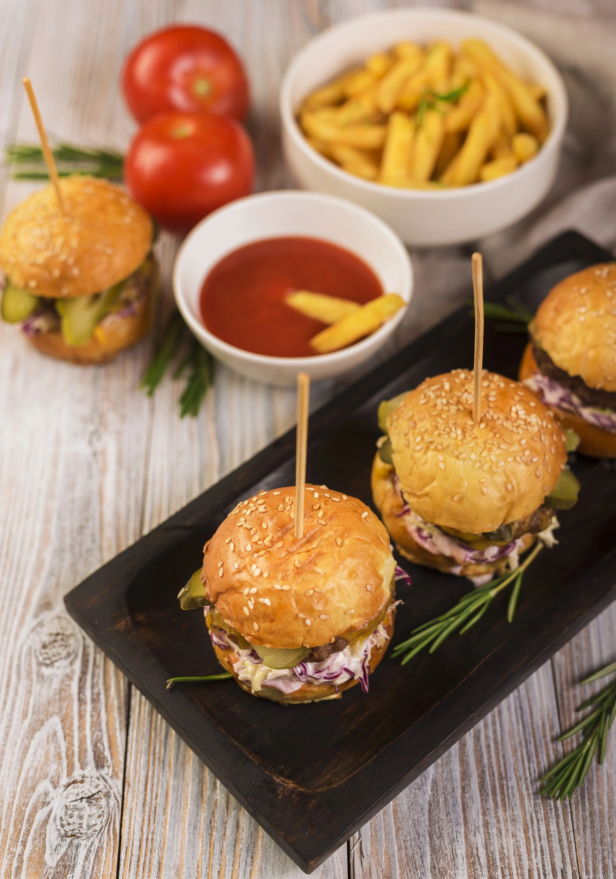 Hamburger food ingredients