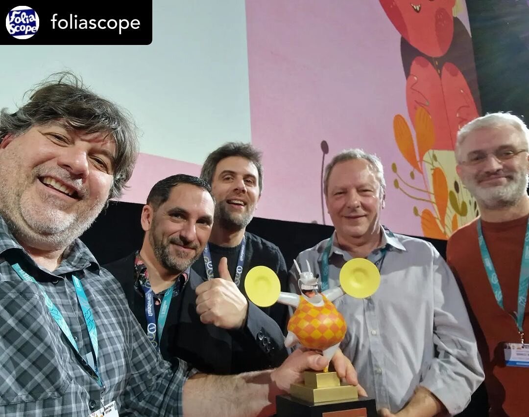 Yes! Congratulations @foliascope @ilan.urroz for winning Producer of the Year @cartoon_media.eu for 'No Dogs or Italians allowed' #cartoonmedia23 #ProduceroftheYear 

@ilan.urroz has built the most exciting #StopMotion animation studio in Europe, usi