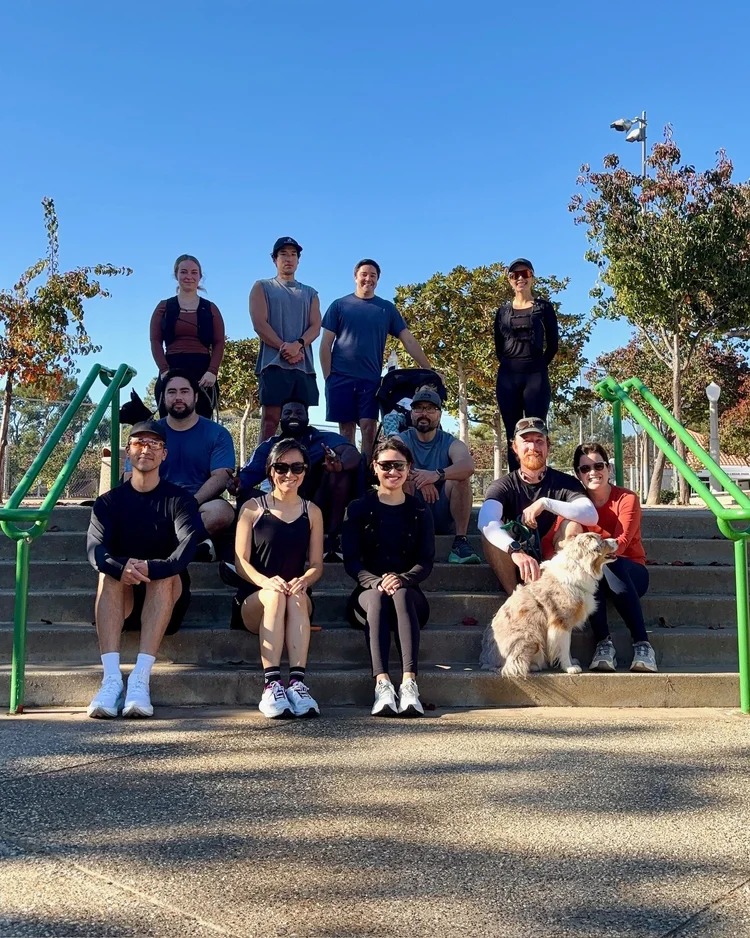 Crown Fitness run club personal training session in Irvine, CA