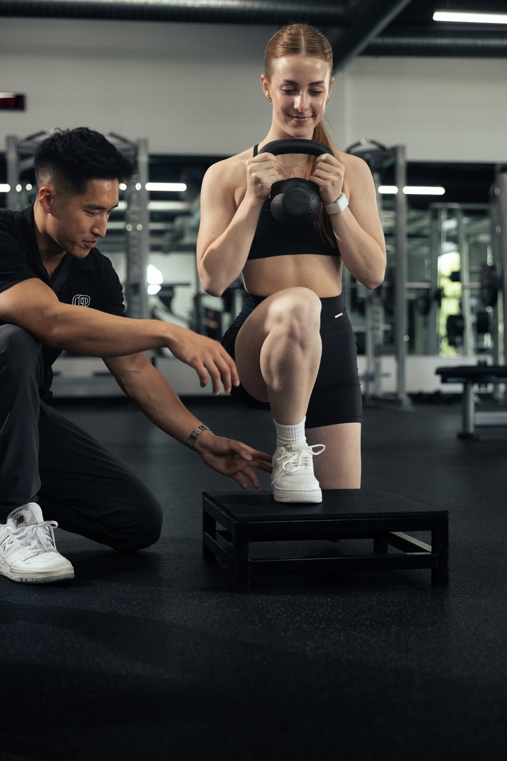 Private one-on-one personal training session at Crown Fitness in Irvine, CA