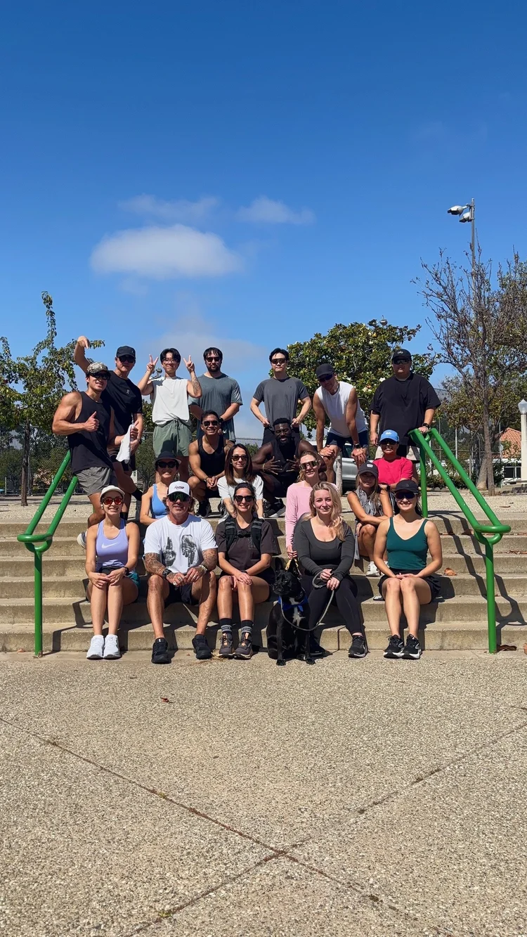 Crown Fitness Run Club outdoor personal training session in Tustin, CA