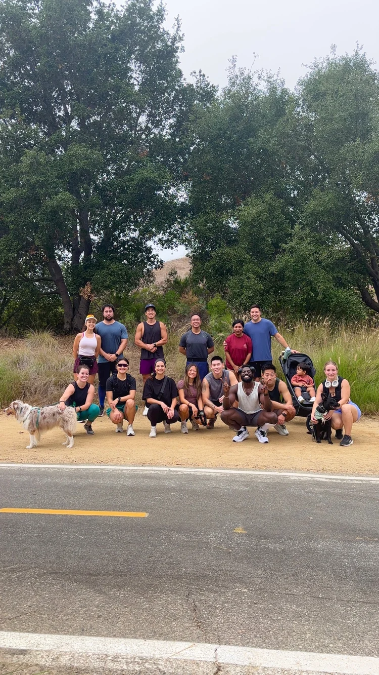 Crown Fitness personal trainer run club event in Irvine, CA