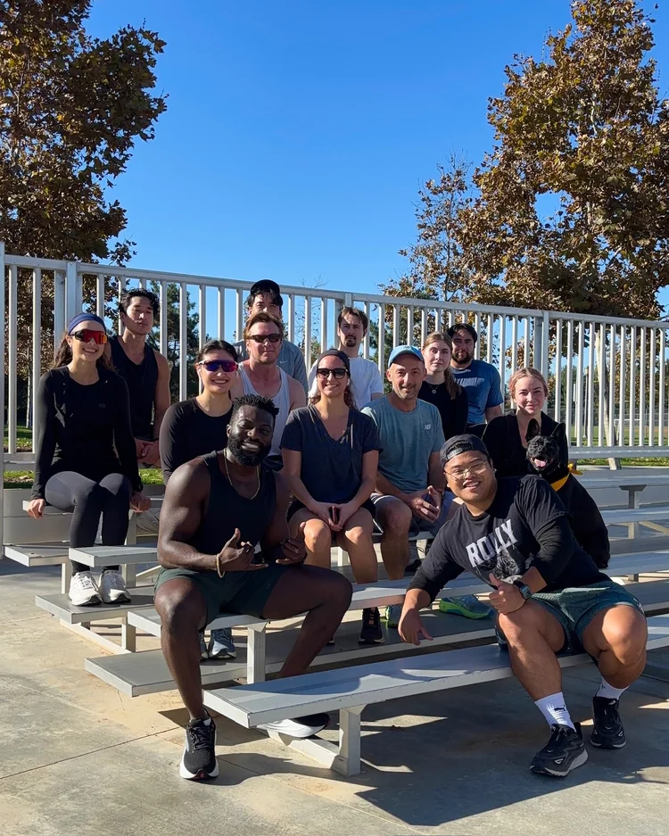 Crown Fitness Run Club personal training session in Costa Mesa, CA