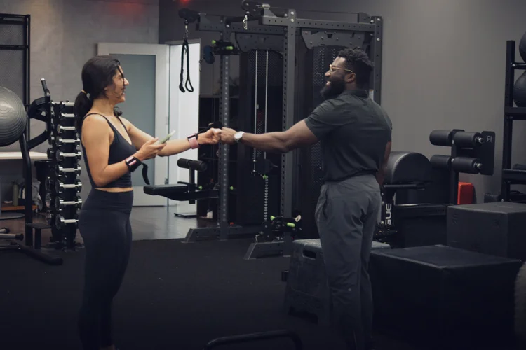 Private personal training session at Crown Fitness in Irvine, CA