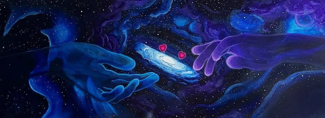 Cosmic Love, acrylic 48x18