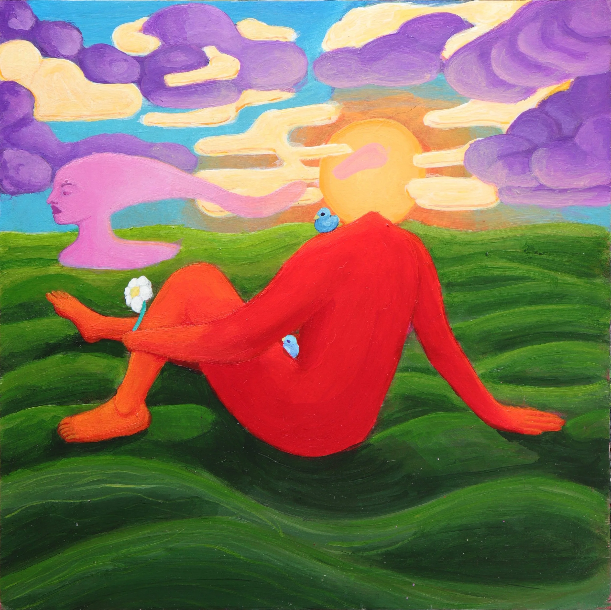 Human Landscape 2, acrylic 12x12