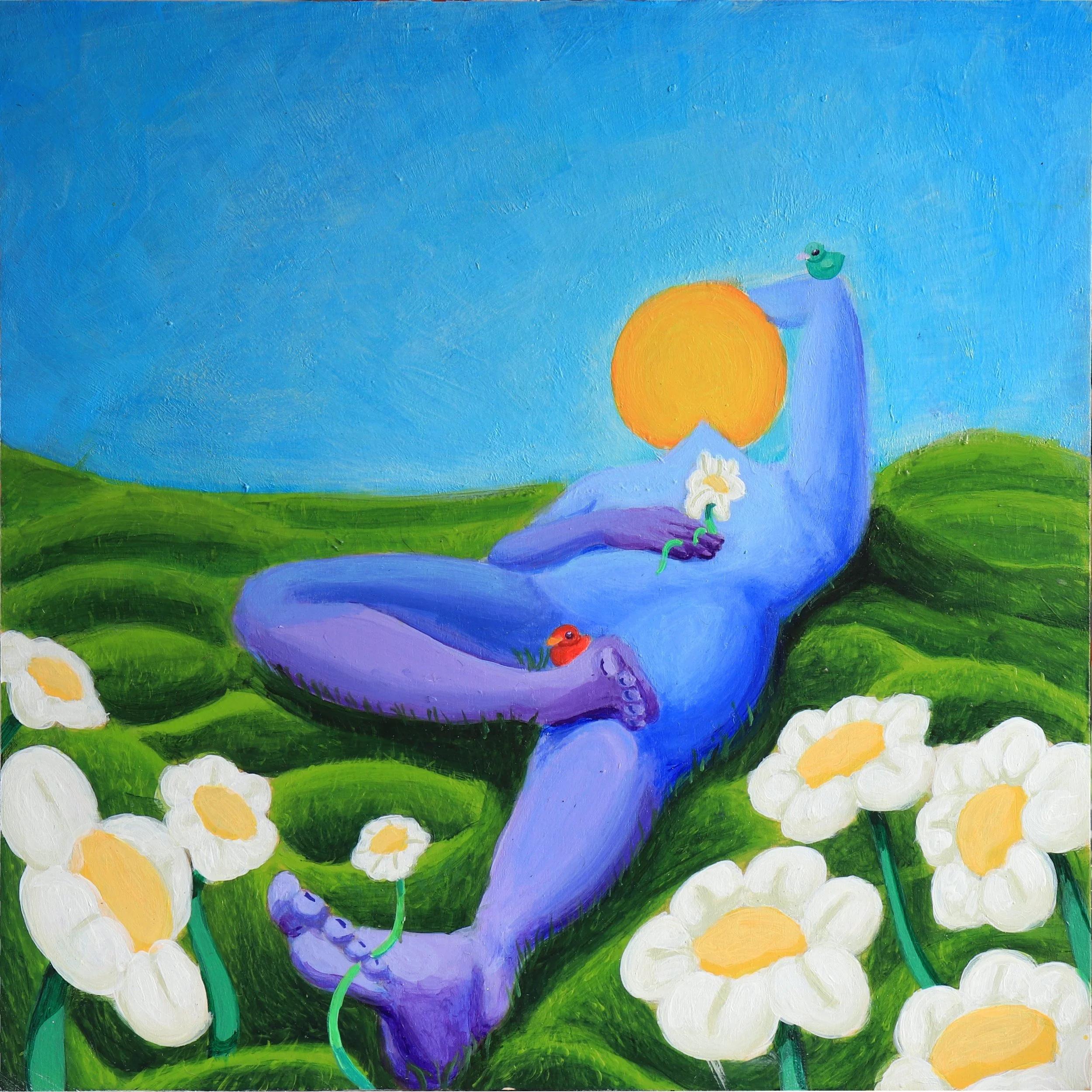 Human Landscape 3, acrylic 12x12