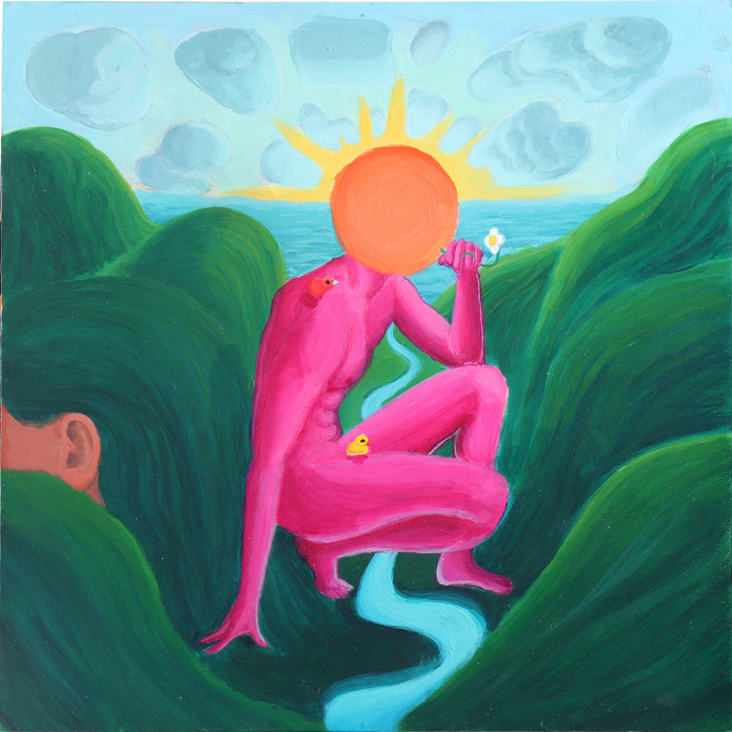 Human Landscape 4, acrylic 12x12