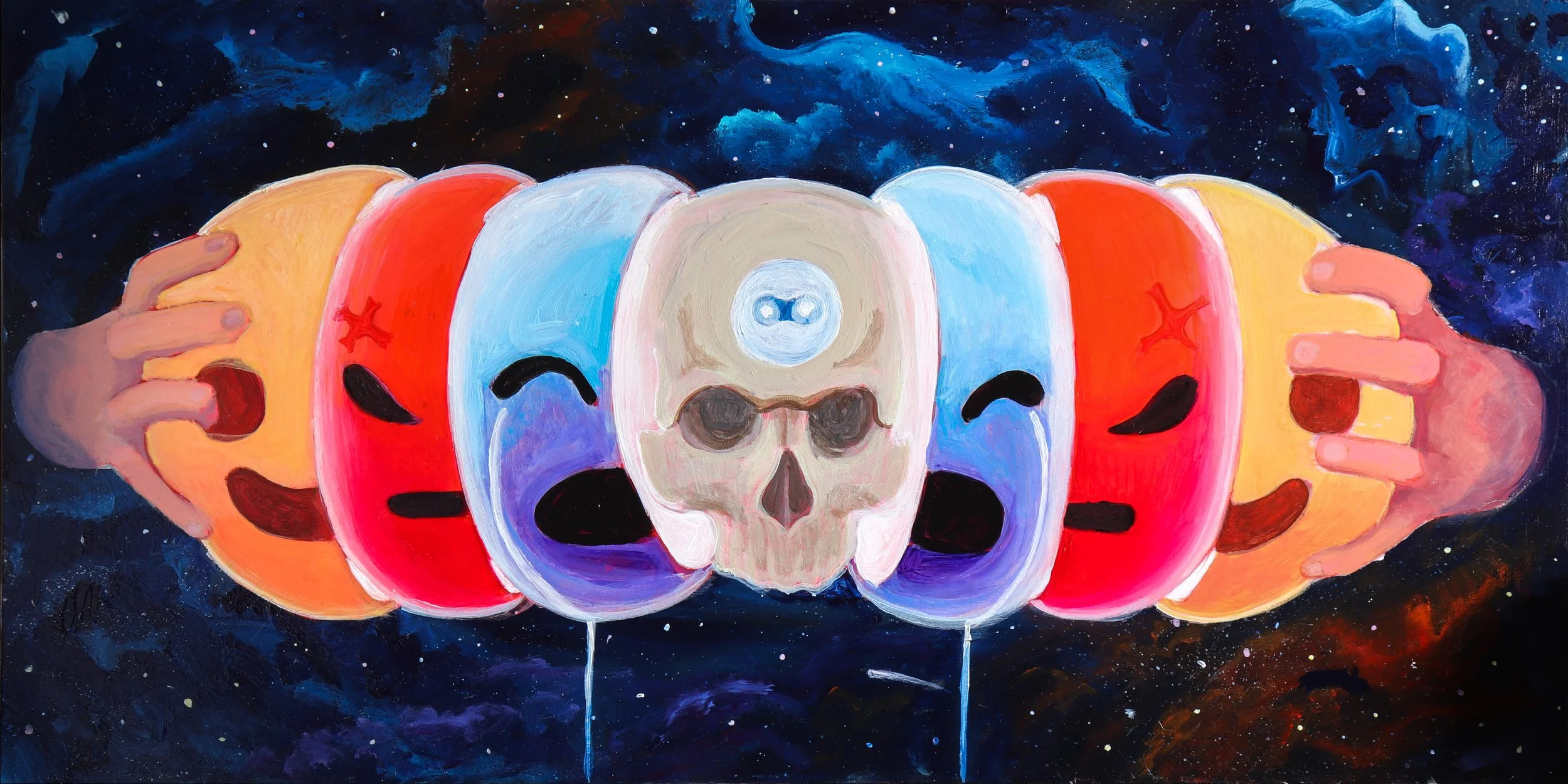 Open Your Mind, acrylic 24x12