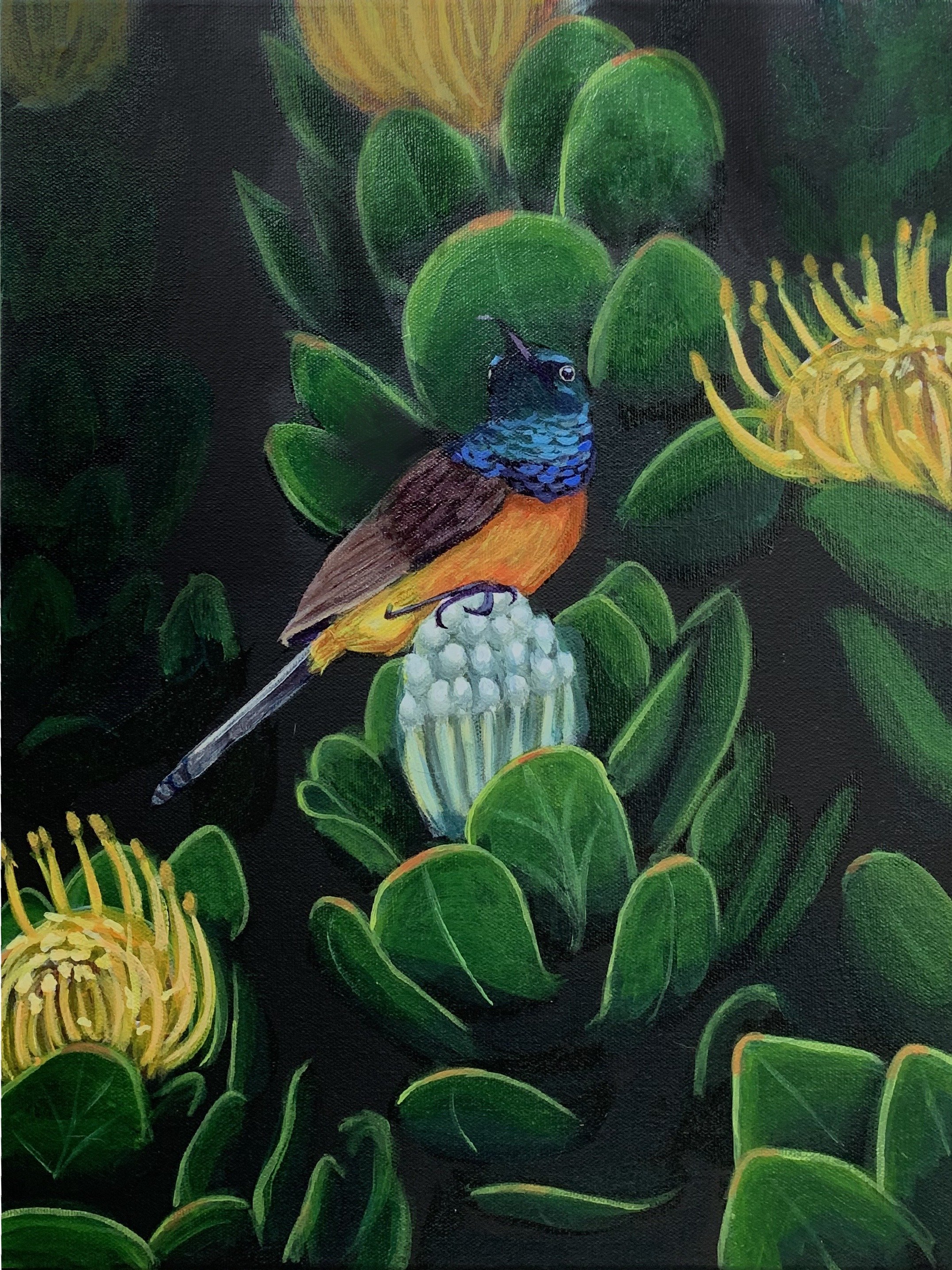 Sunburst, acrylic 12x16