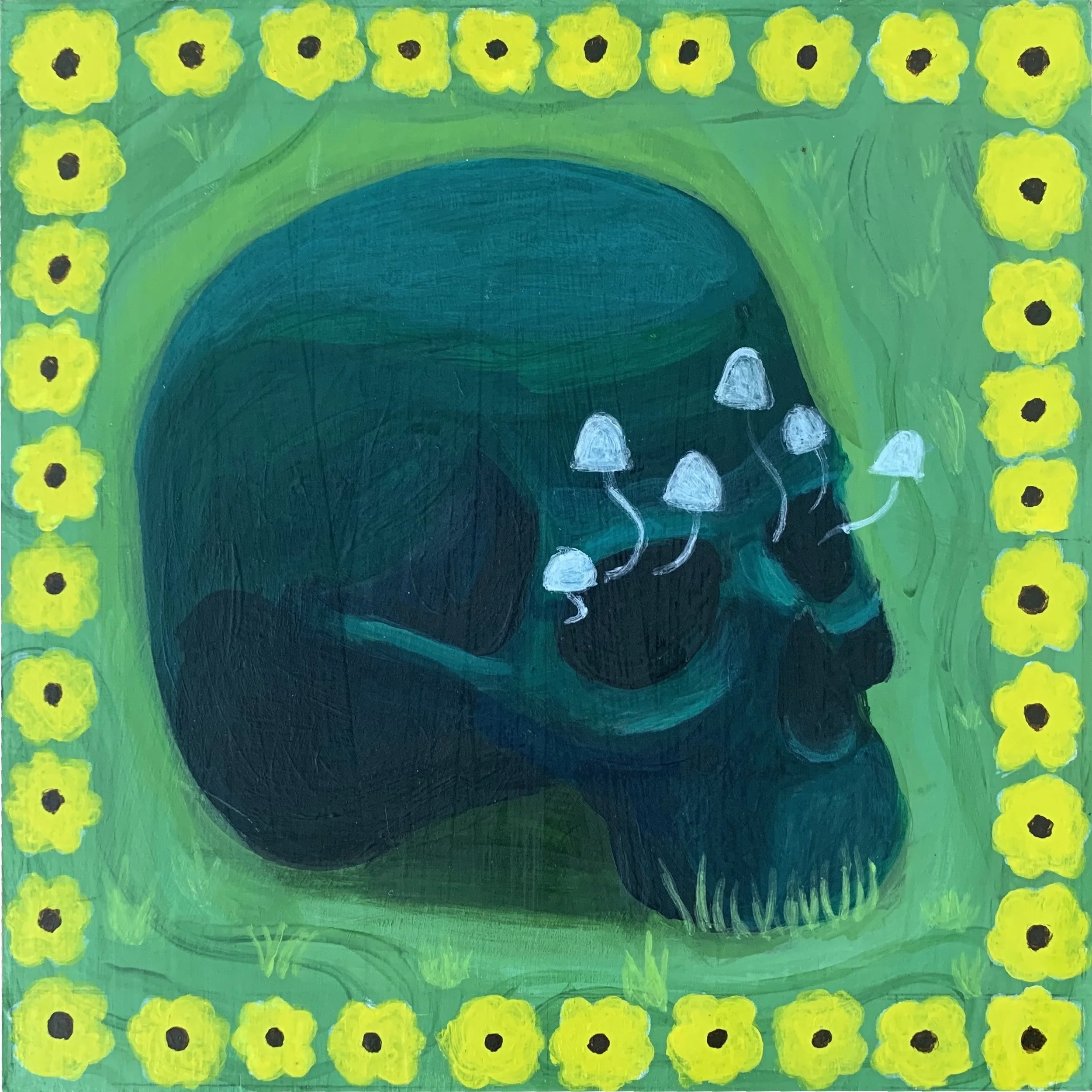 New Beginnings, acrylic 8x8