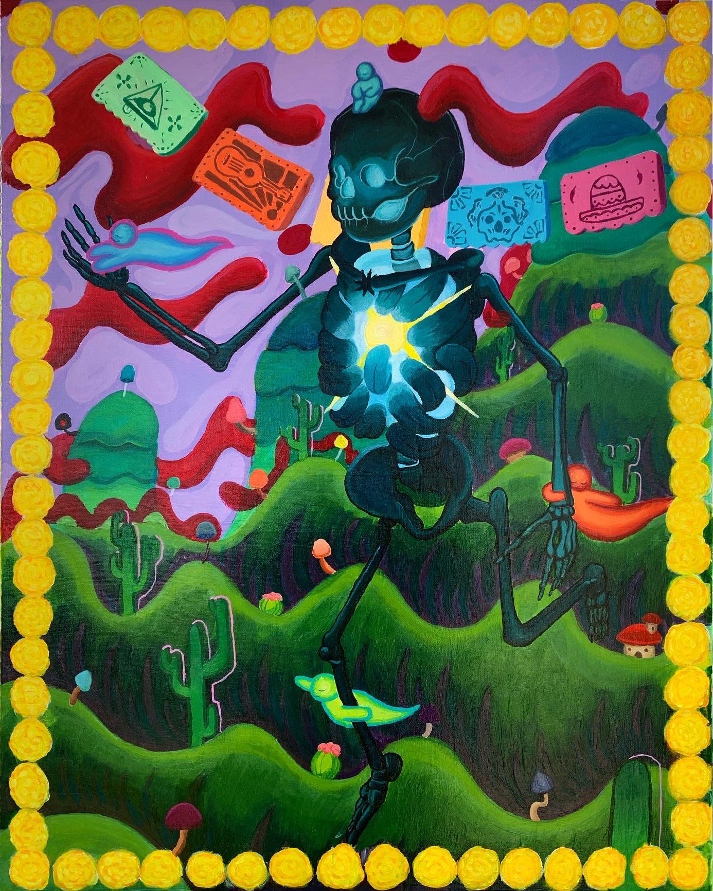 Dia de los Muertos, acrylic 24x30