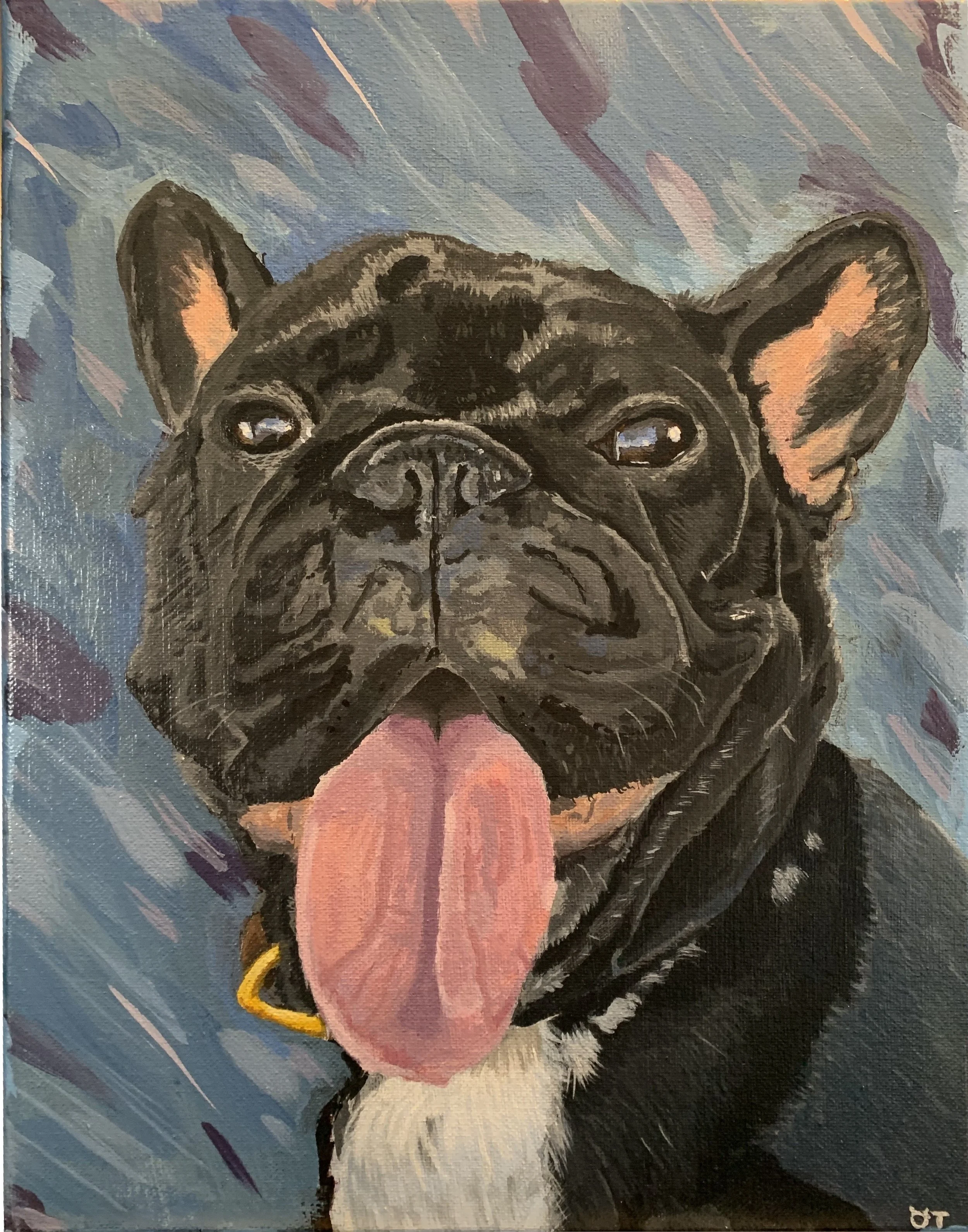 Pet commission, acrylic 11x14