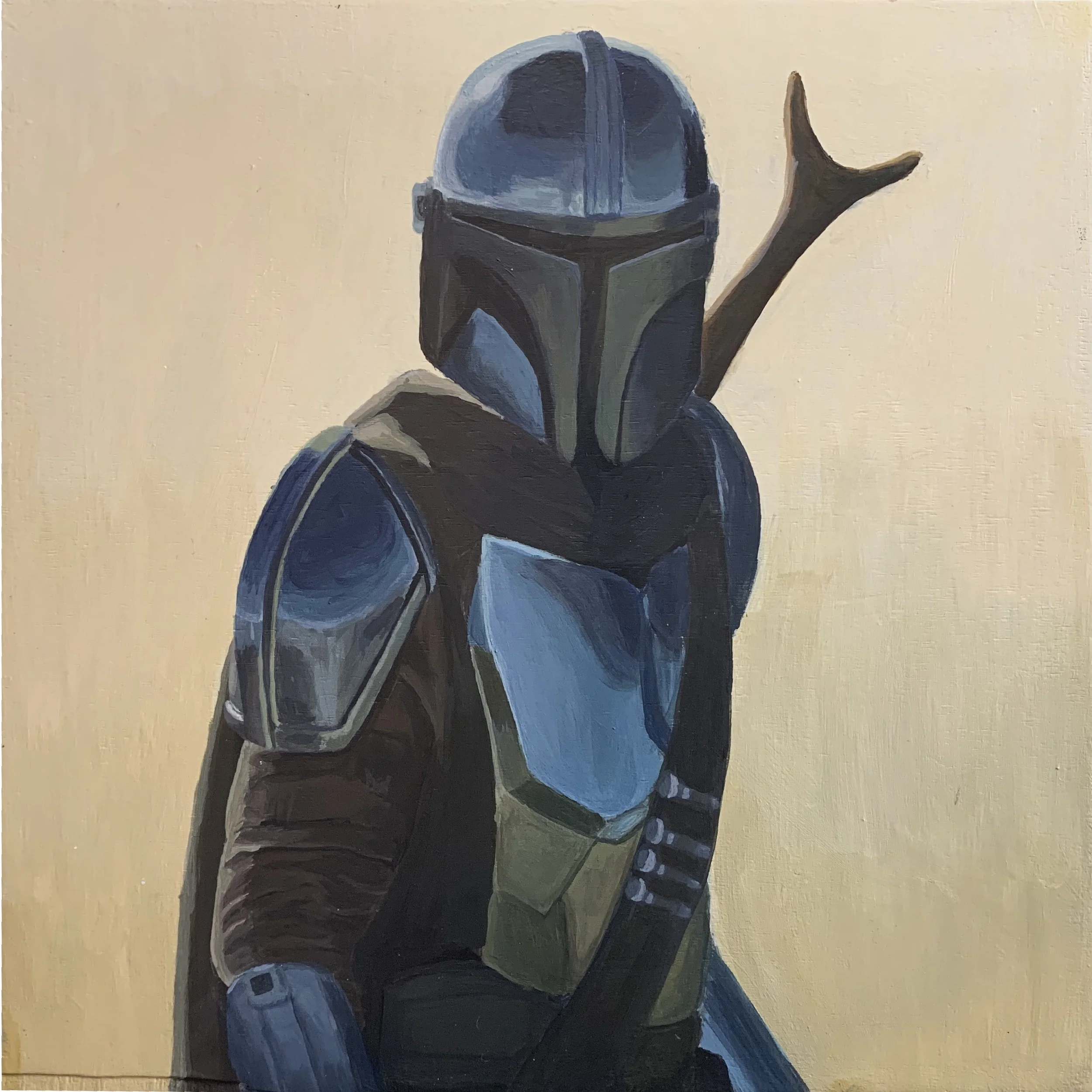 The Mandolorian, acrylic 12x12