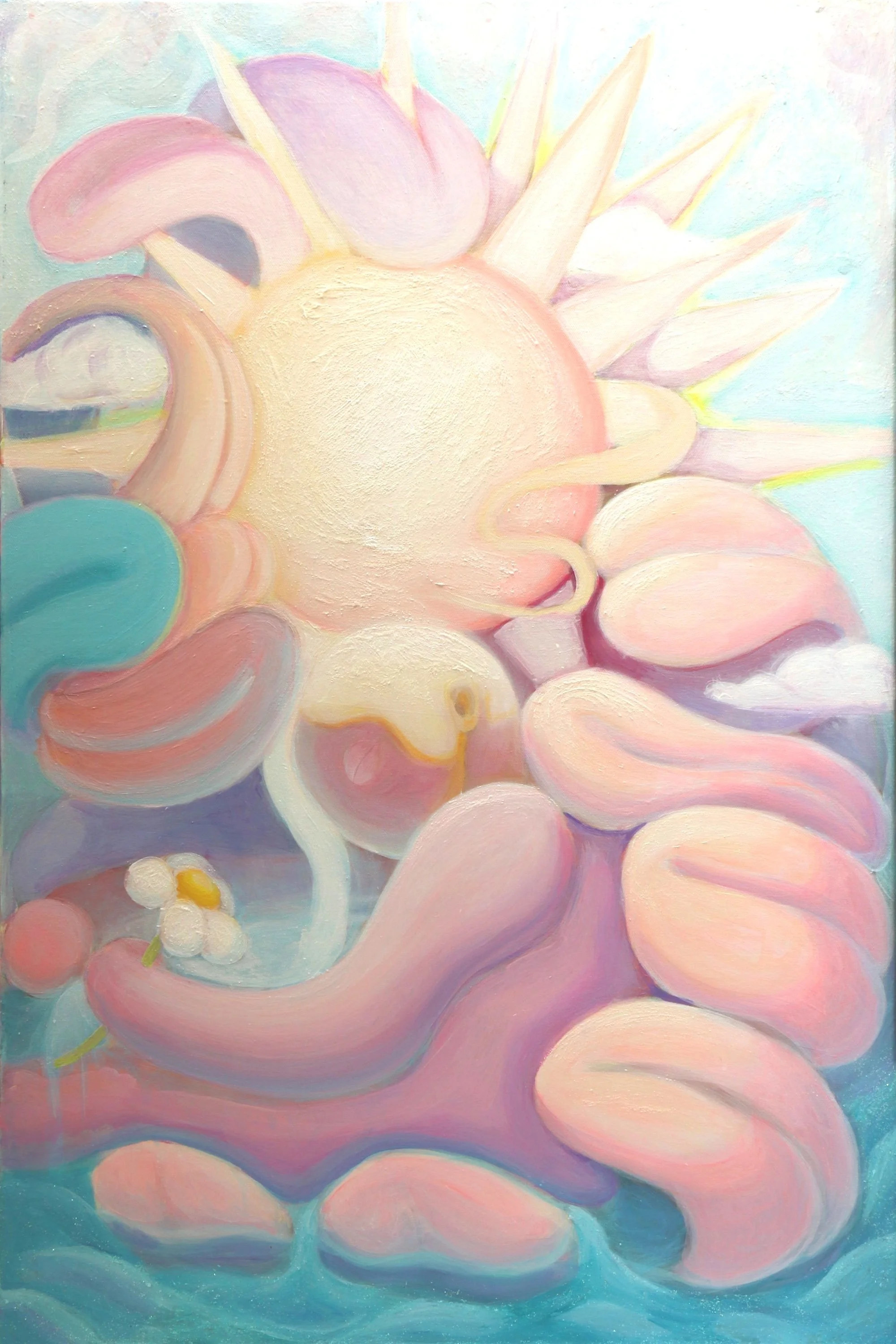 Praise the Sun, acrylic 24x36